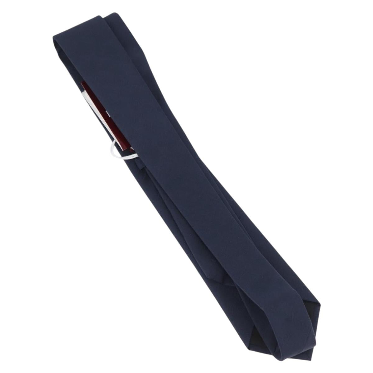 GUCCI Necktie Silk Navy Auth 174148A