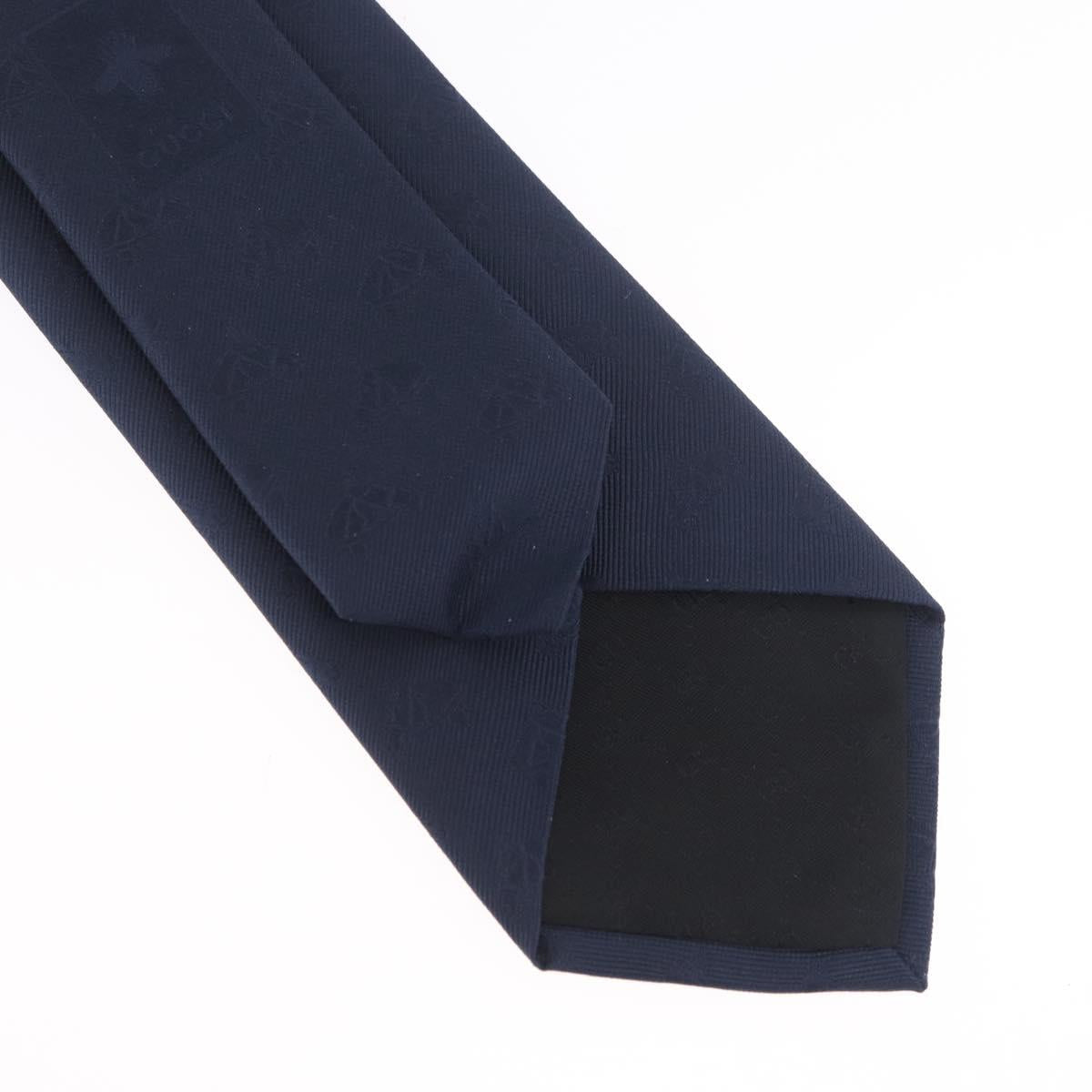 GUCCI Necktie Silk Navy Auth 174148A