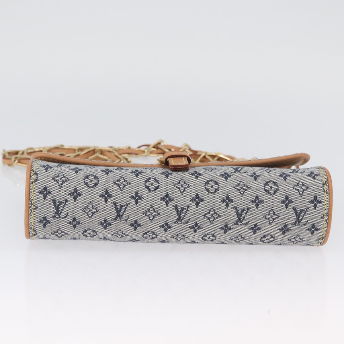 LOUIS VUITTON Monogram Mini Camille Chain Bag Blue M92002 Auth 174152SAV