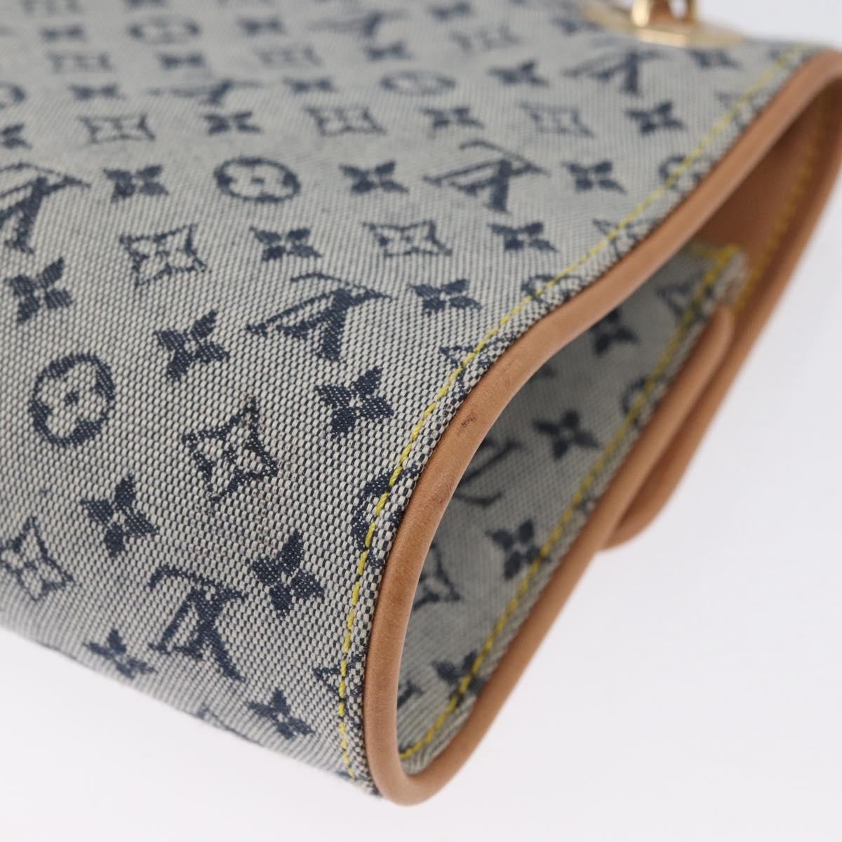 LOUIS VUITTON Monogram Mini Camille Chain Bag Blue M92002 Auth 174152SAV