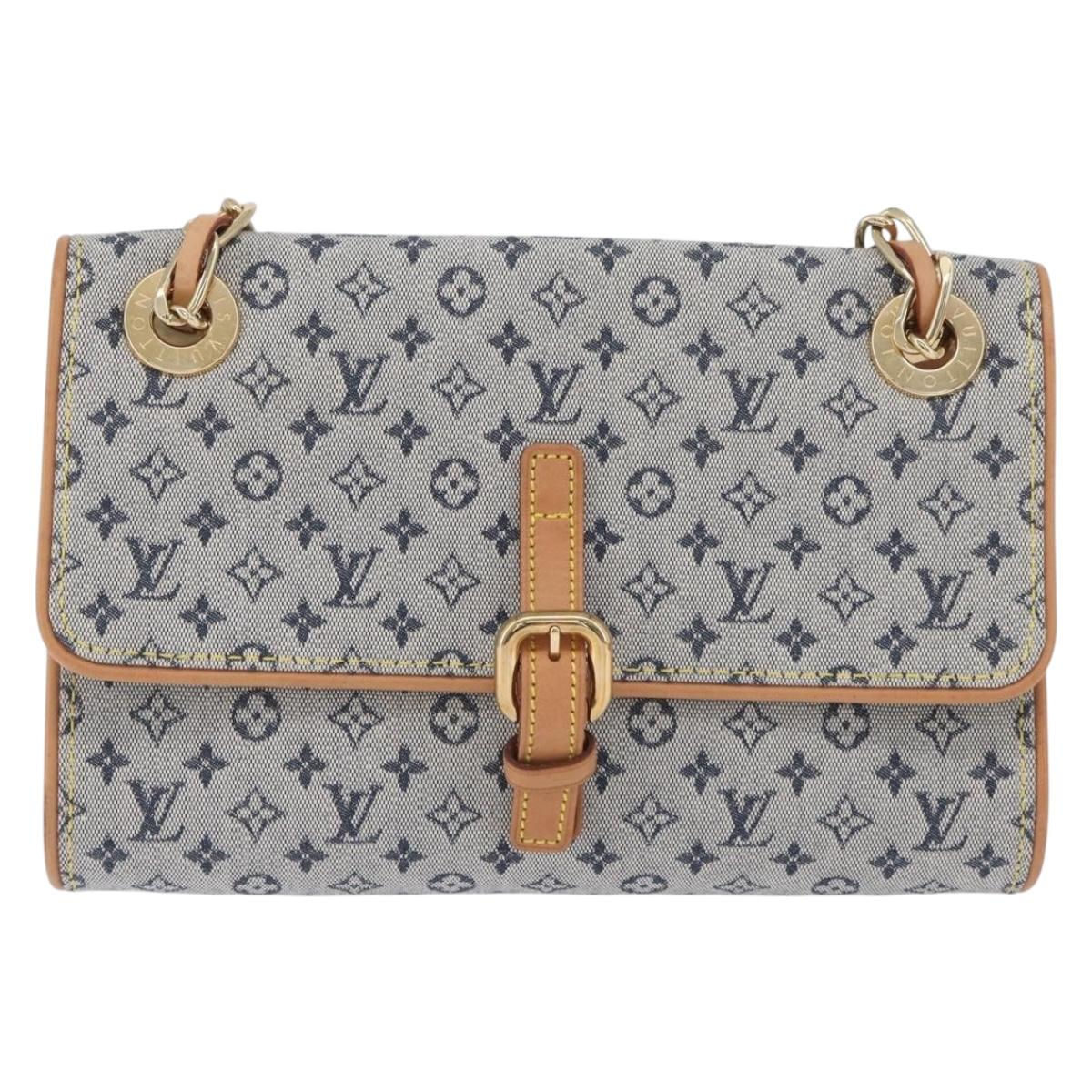 LOUIS VUITTON Monogram Mini Camille Chain Bag Blue M92002 Auth 174152SAV