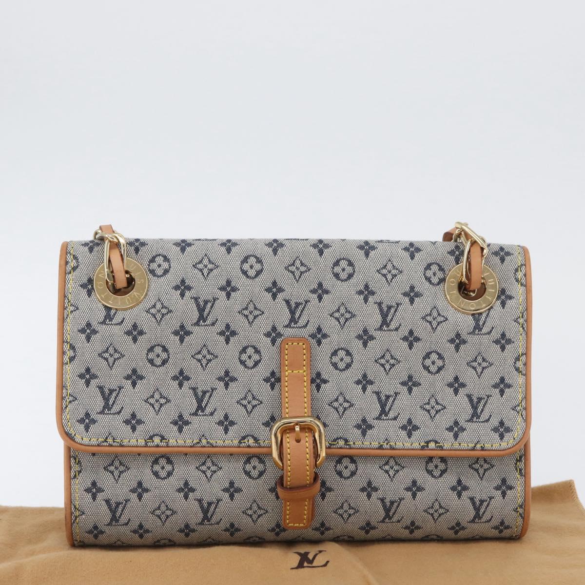 LOUIS VUITTON Monogram Mini Camille Chain Bag Blue M92002 Auth 174152SAV