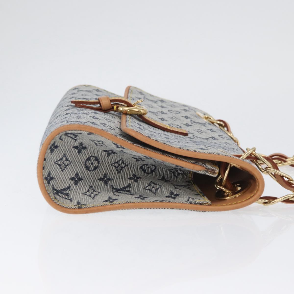 LOUIS VUITTON Monogram Mini Camille Chain Bag Blue M92002 Auth 174152SAV