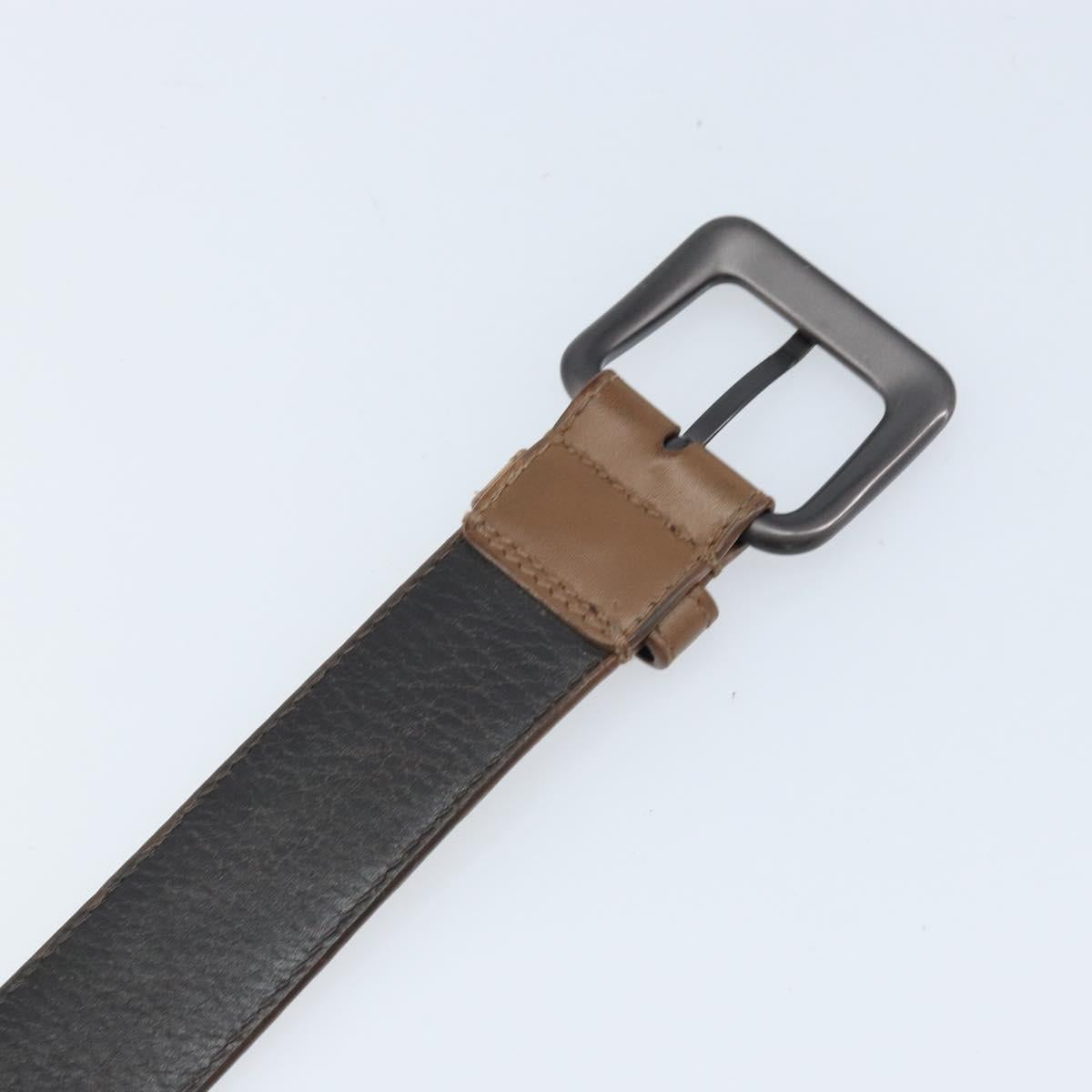 BOTTEGA VENETA INTRECCIATO Belt Leather 42.9"" Brown Auth 174153