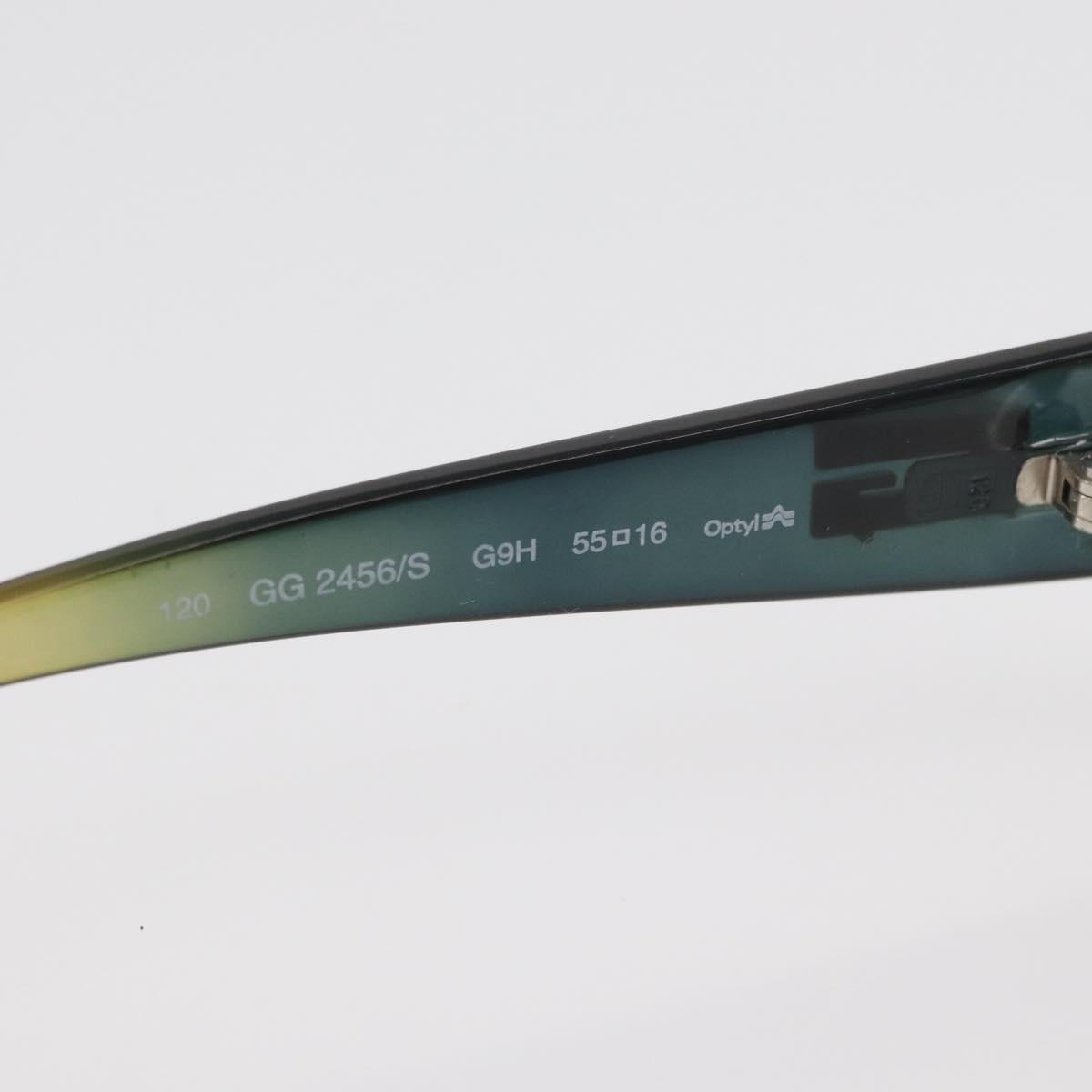 GUCCI Sunglasses plastic Green Auth 174164