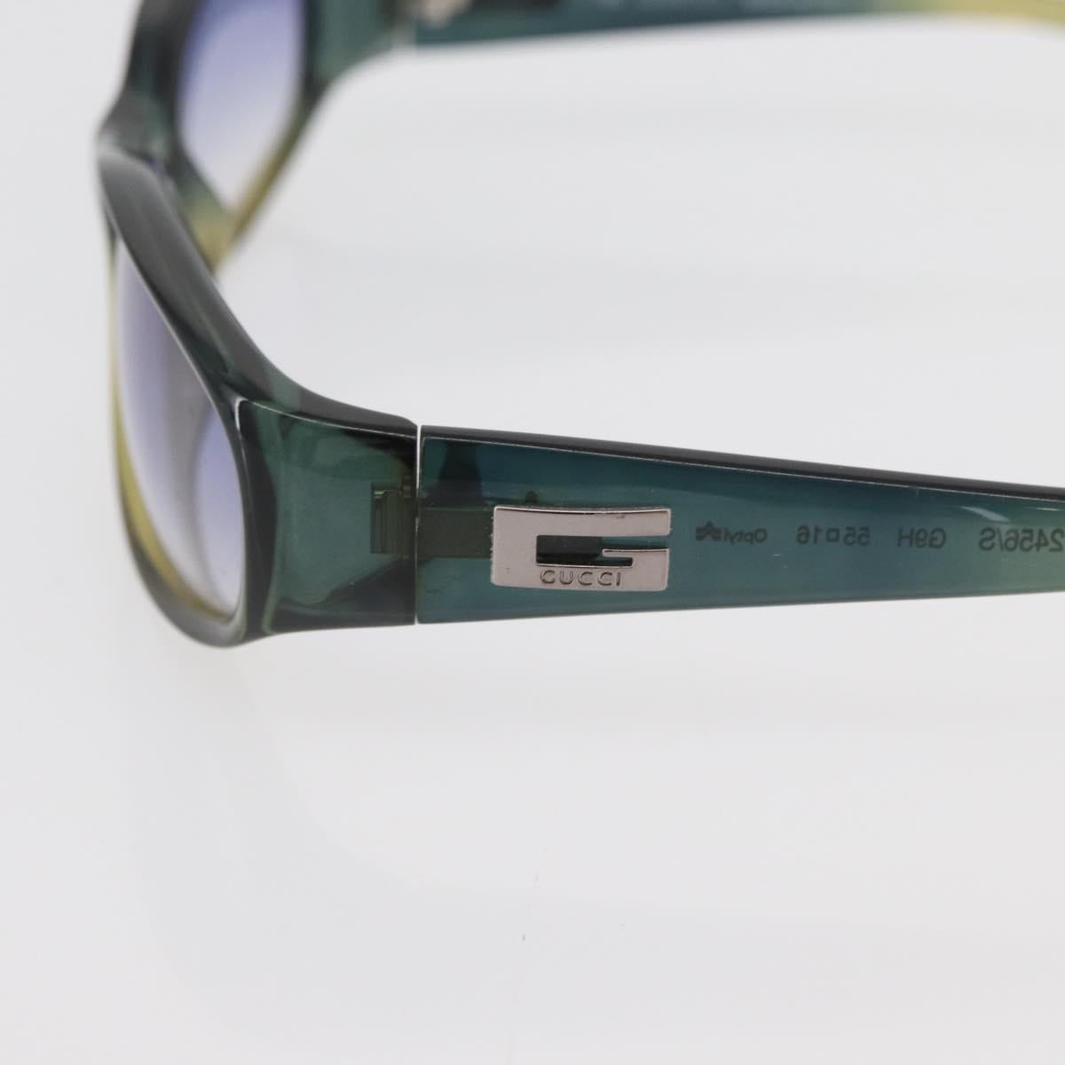 GUCCI Sunglasses plastic Green Auth 174164