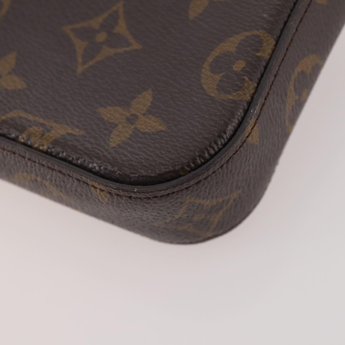 LOUIS VUITTON Monogram Multi Pochette Felicie Pouch Khaki M80091 LV Auth 174165A