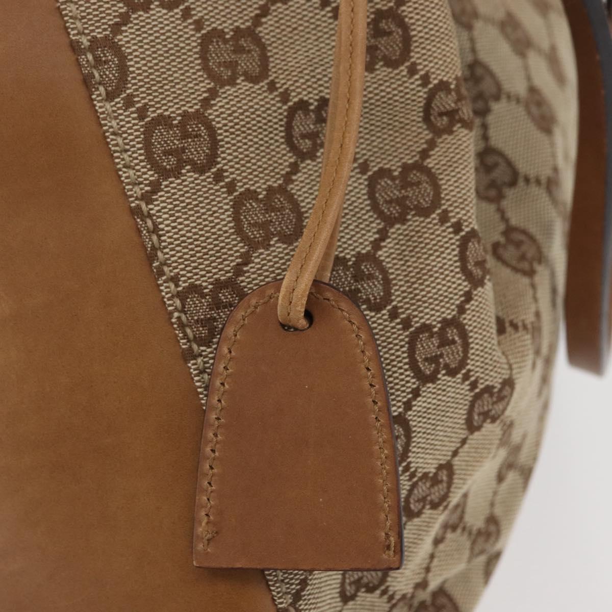 GUCCI GG Canvas Tote Bag Beige 101919 Auth 174183A