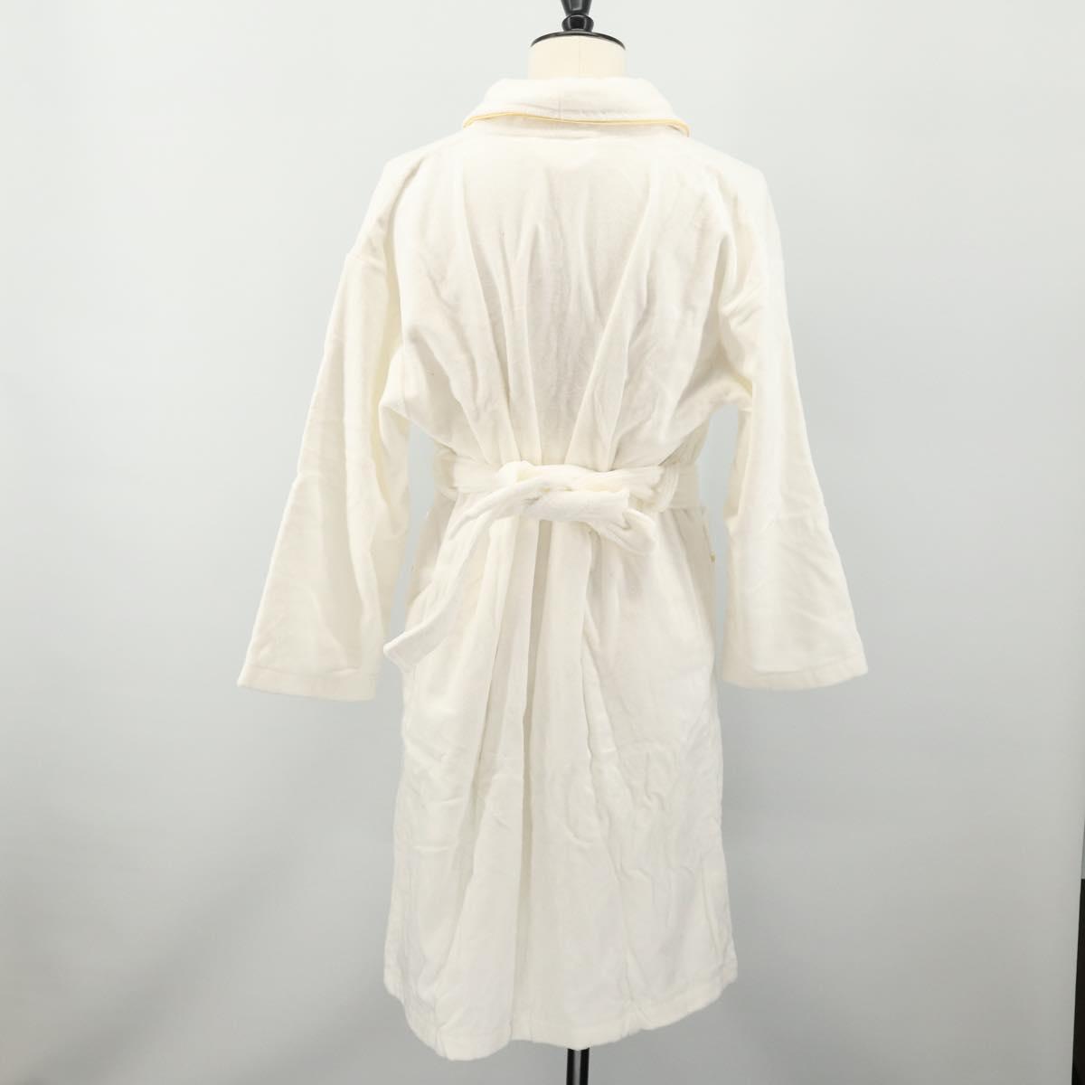 SAINT LAURENT Bathrobe Cotton 2 Set White Auth 174196A