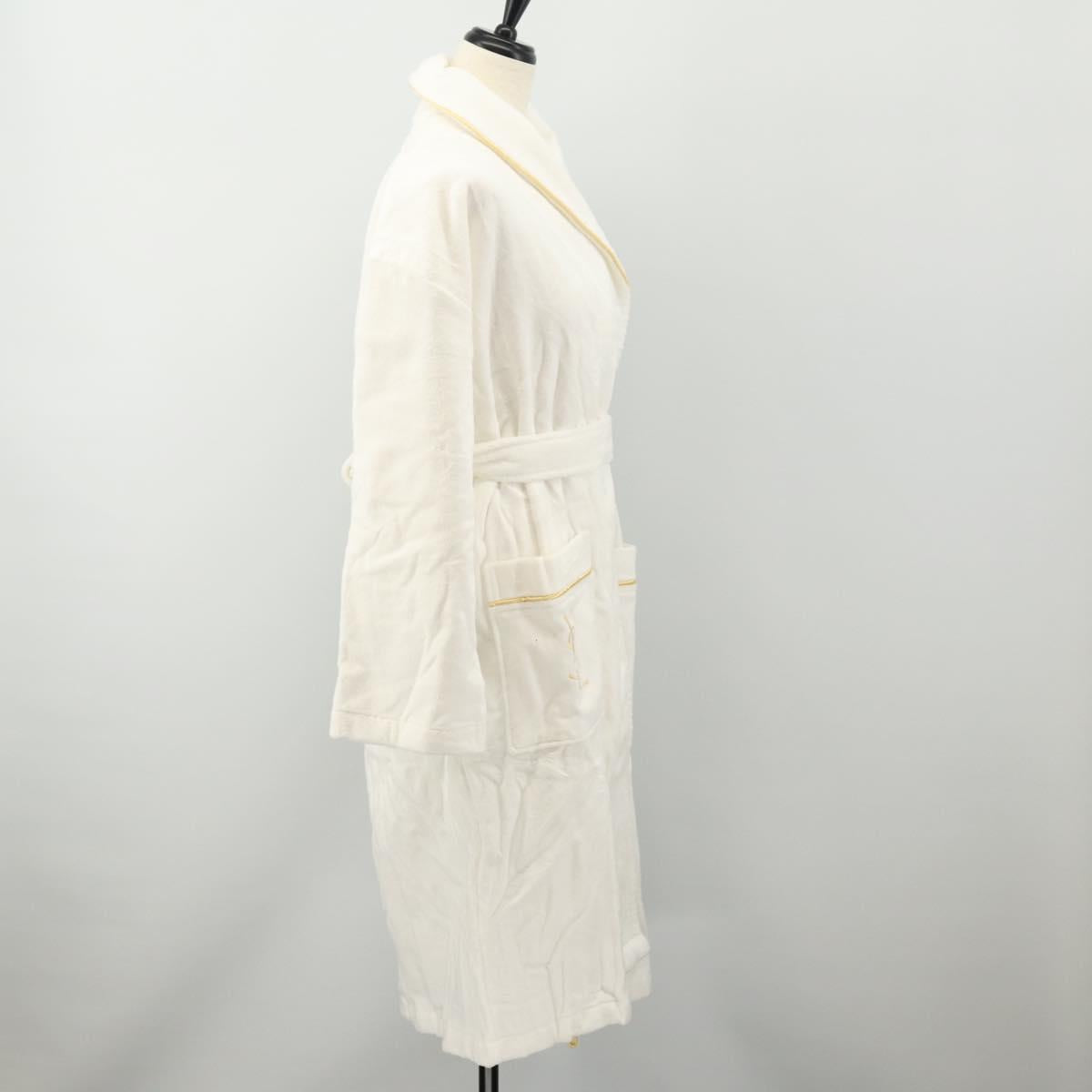 SAINT LAURENT Bathrobe Cotton 2 Set White Auth 174196A