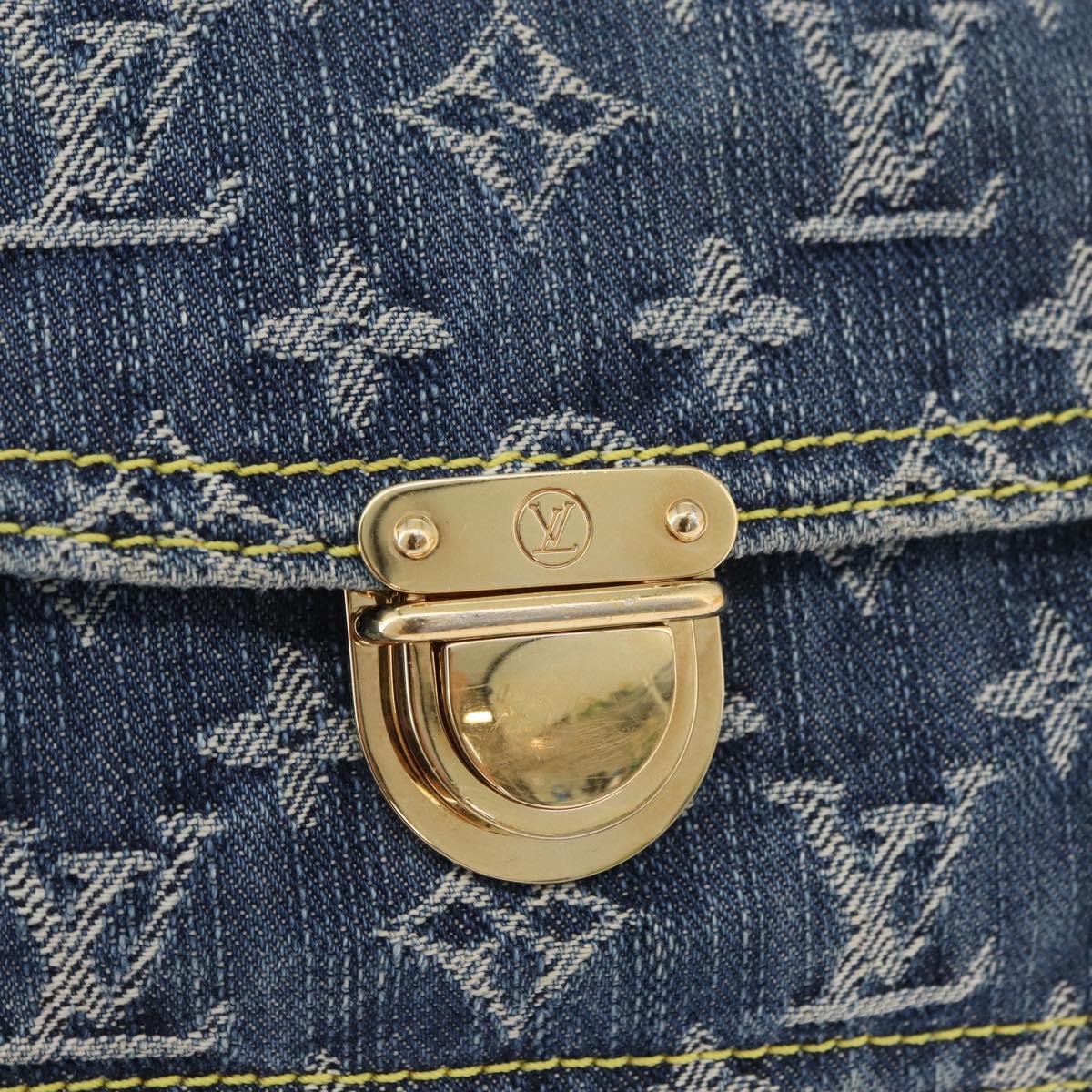 LOUIS VUITTON Monogram Denim Bum Bag Body Bag Blue M95347 LV Auth 174319SAV