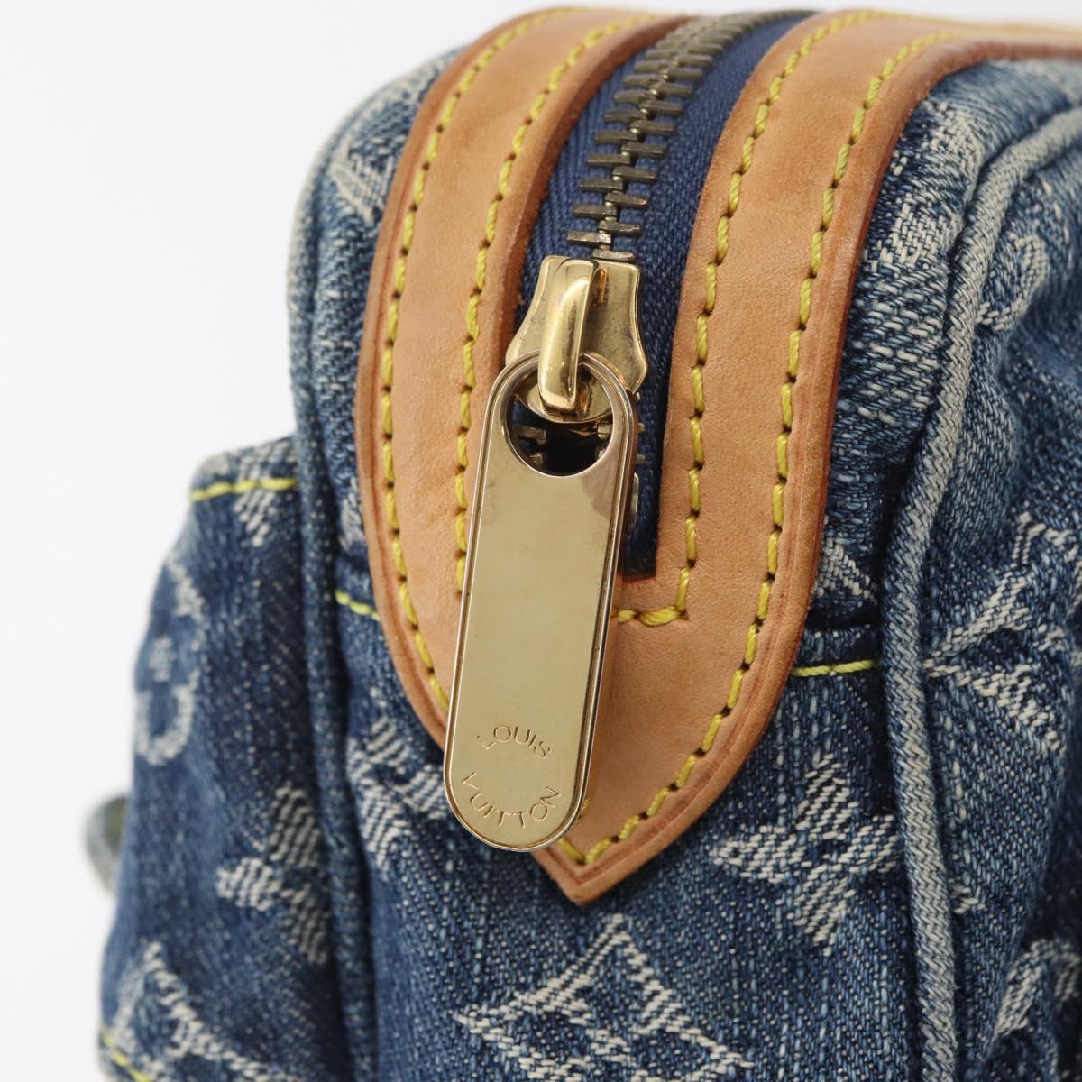 LOUIS VUITTON Monogram Denim Bum Bag Body Bag Blue M95347 LV Auth 174319SAV