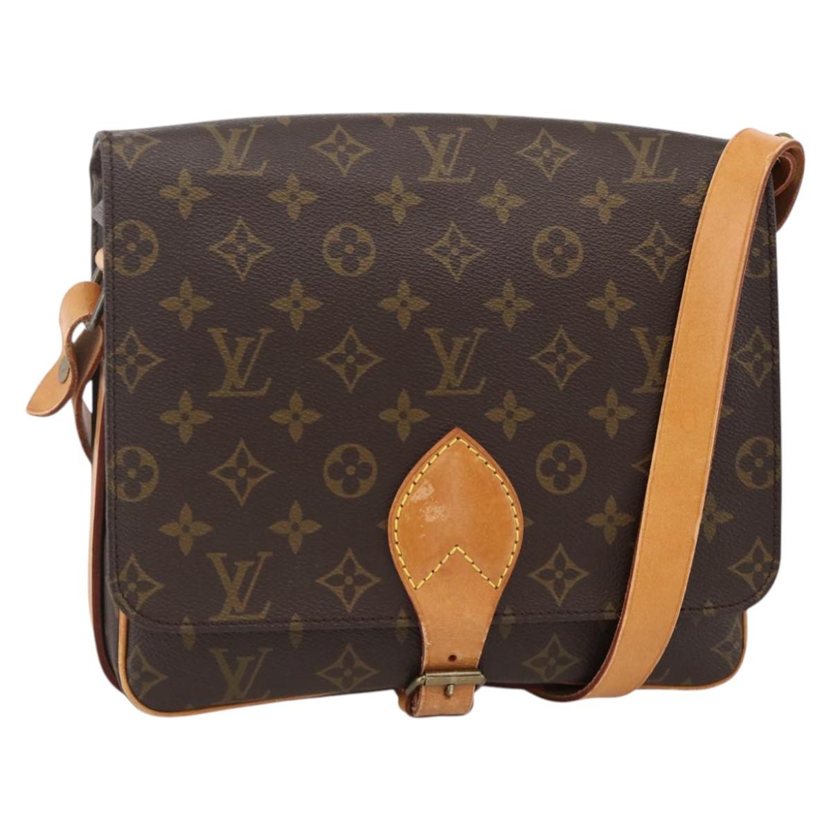 LOUIS VUITTON Monogram Cartouchiere GM Shoulder Bag M51252 LV Auth 174321A