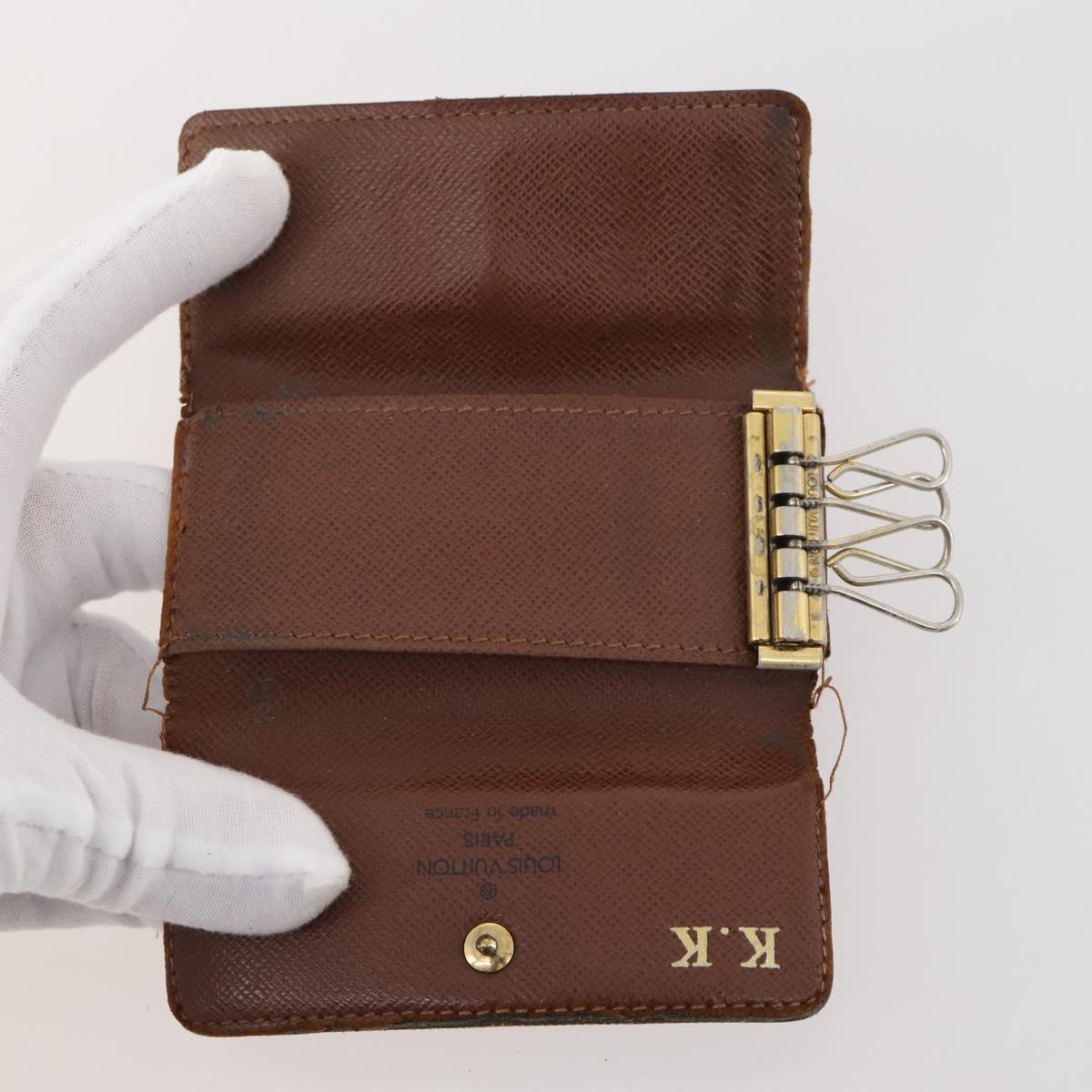 LOUIS VUITTON Monogram epi Key Case 10 Set Red White Green LV Auth 174390