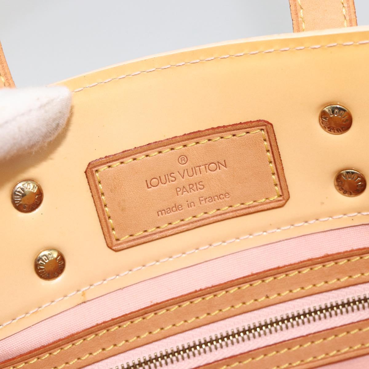 LOUIS VUITTON Monogram Vernis Reade PM Bag Marshmallow Pink M91306 Auth 174440
