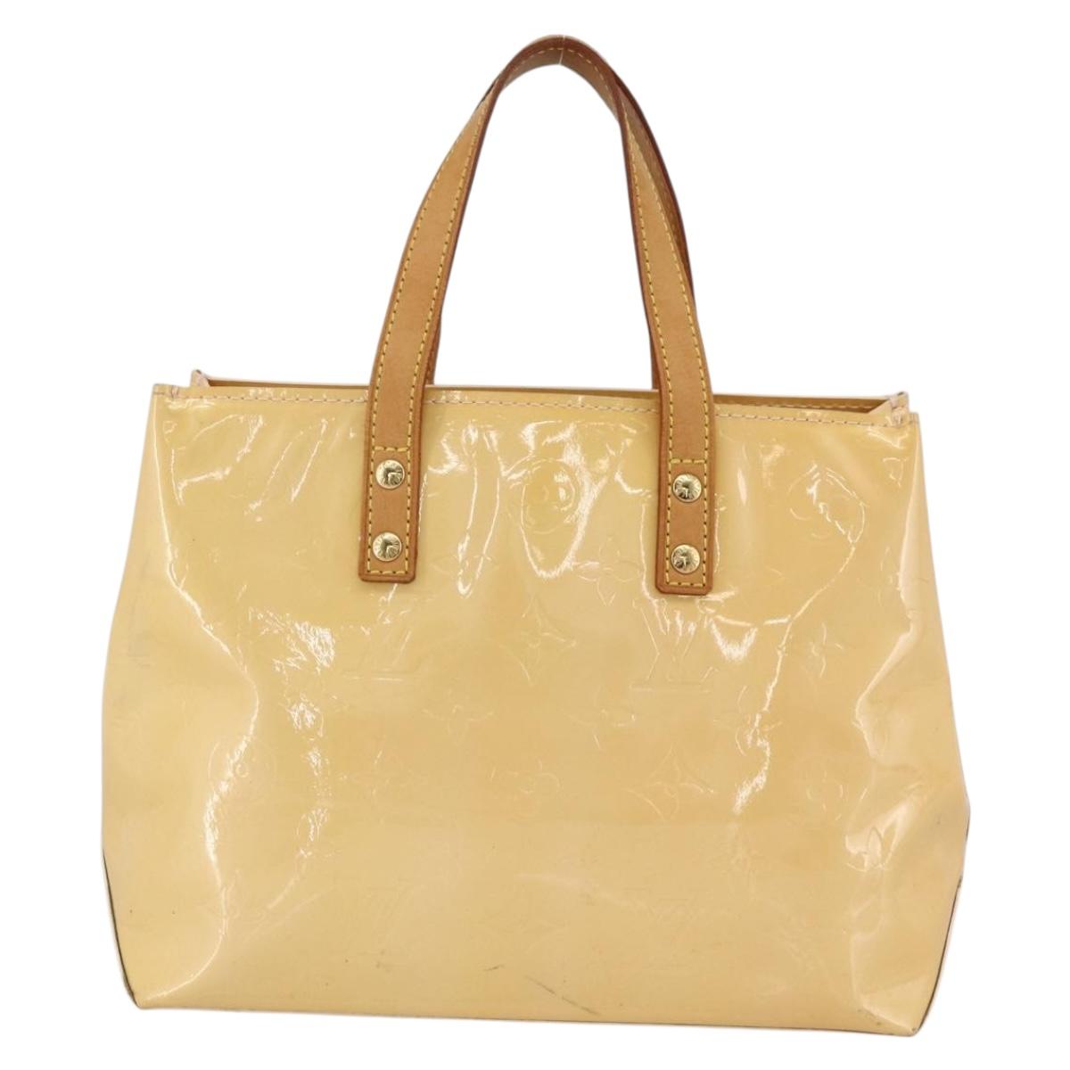 LOUIS VUITTON Monogram Vernis Reade PM Bag Marshmallow Pink M91306 Auth 174440