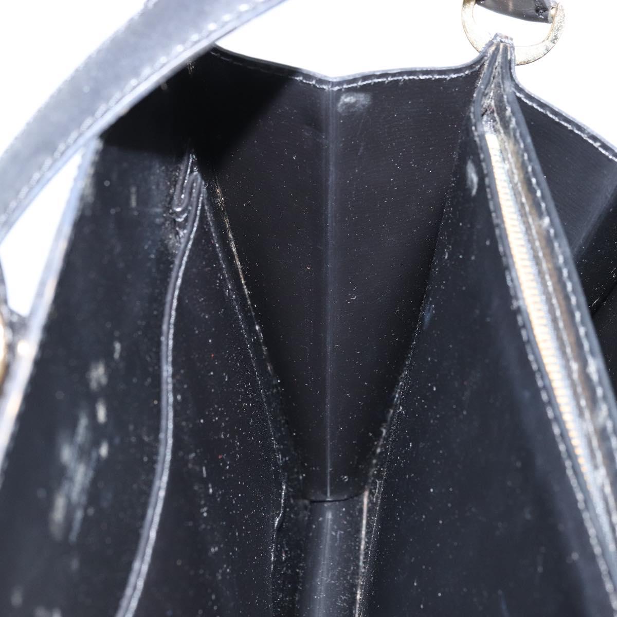 LOUIS VUITTON Epi Capuchin Shoulder Bag Black M52342 LV Auth 174442