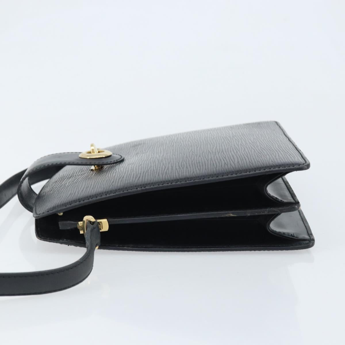 LOUIS VUITTON Epi Capuchin Shoulder Bag Black M52342 LV Auth 174442