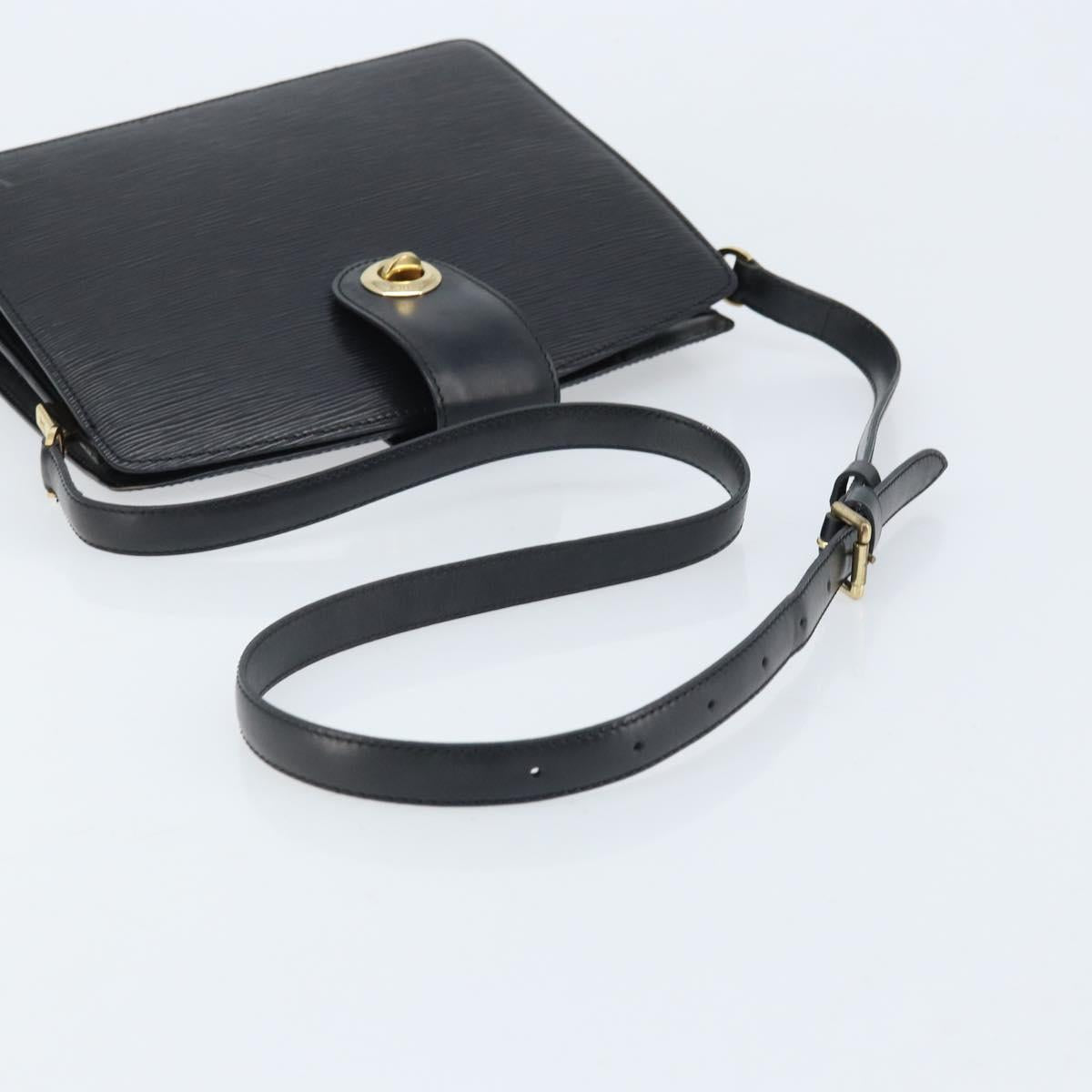 LOUIS VUITTON Epi Capuchin Shoulder Bag Black M52342 LV Auth 174442