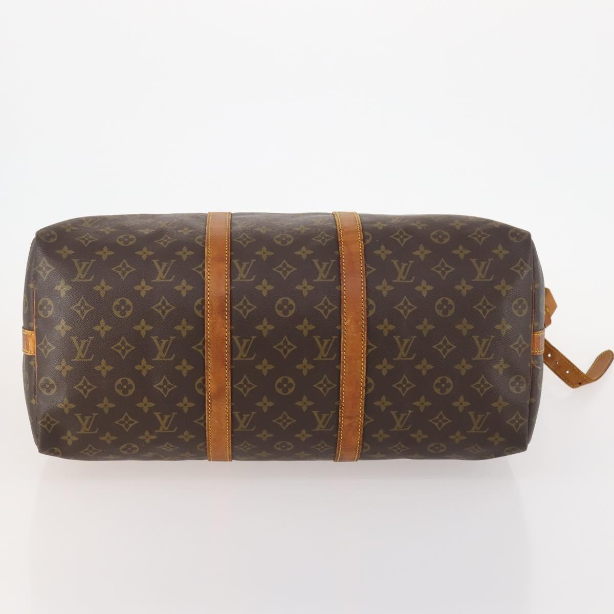 LOUIS VUITTON Monogram Keepall Bandouliere 50 Boston Bag M41416 LV Auth 174446