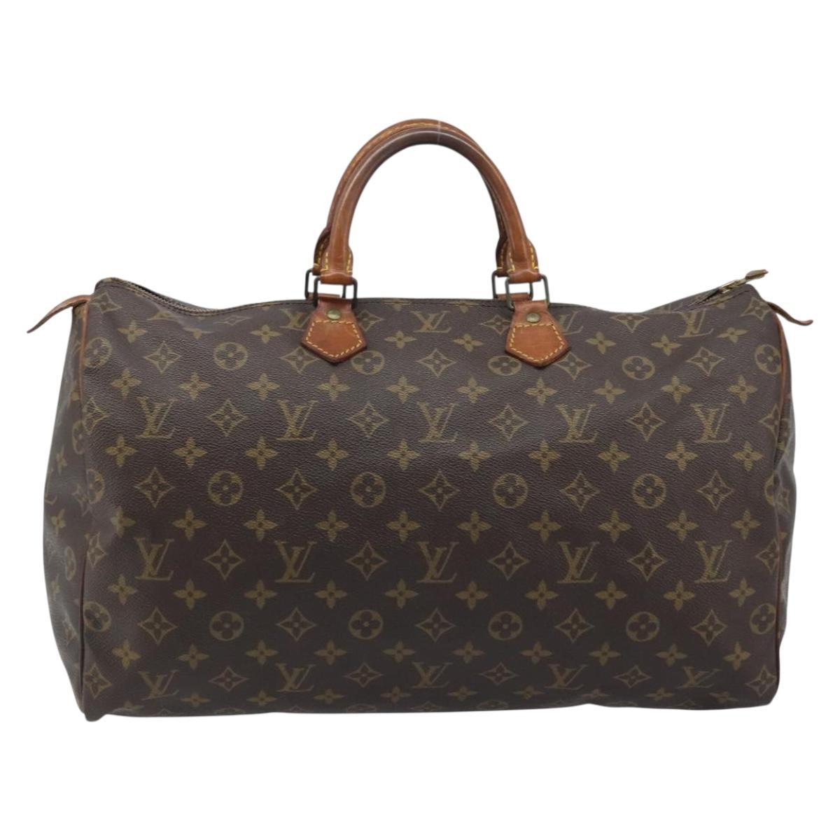 LOUIS VUITTON Monogram Speedy 40 Hand Bag M41522 LV Auth 174447