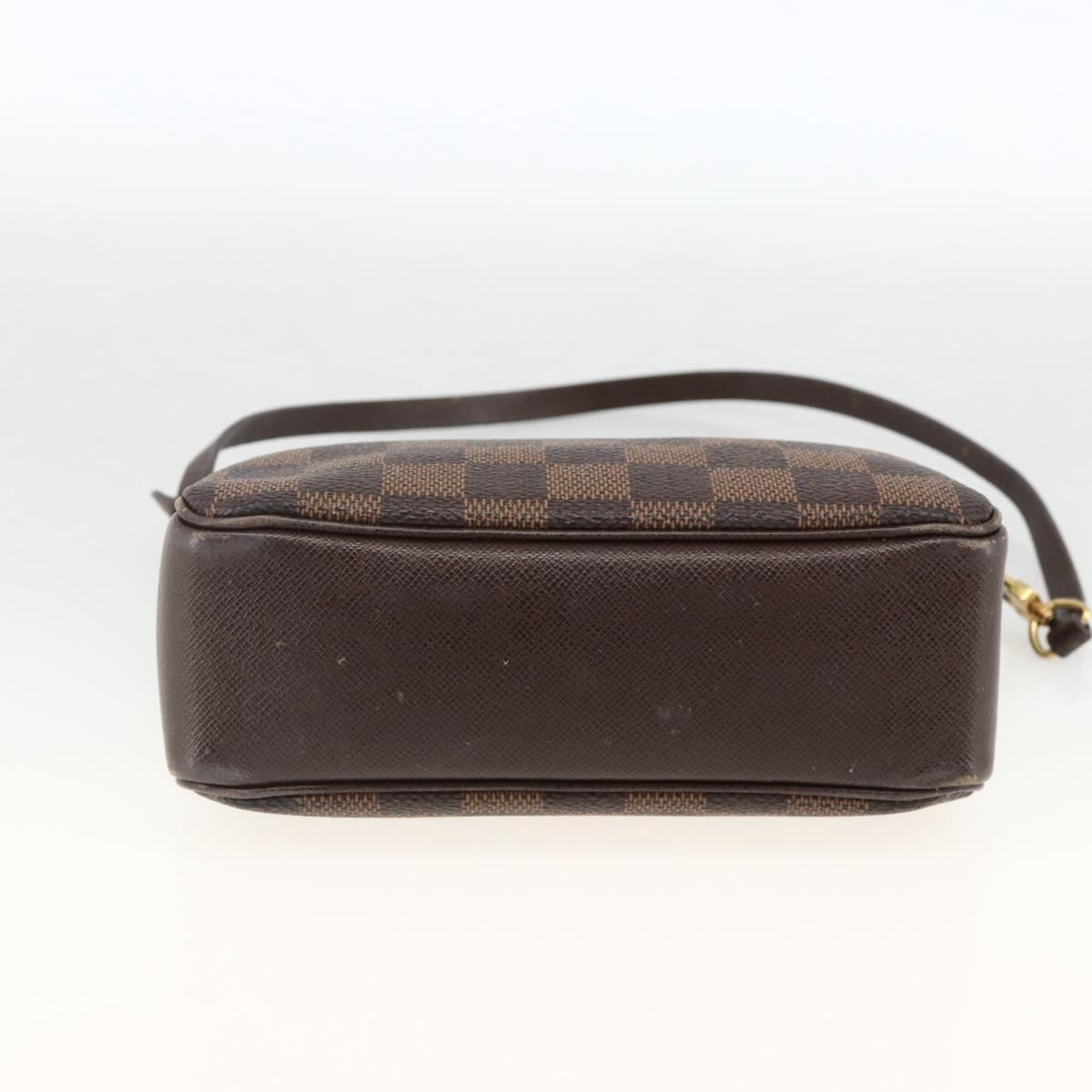 LOUIS VUITTON Damier Ebene Trousse makeup Pouch N51982 LV Auth 174457