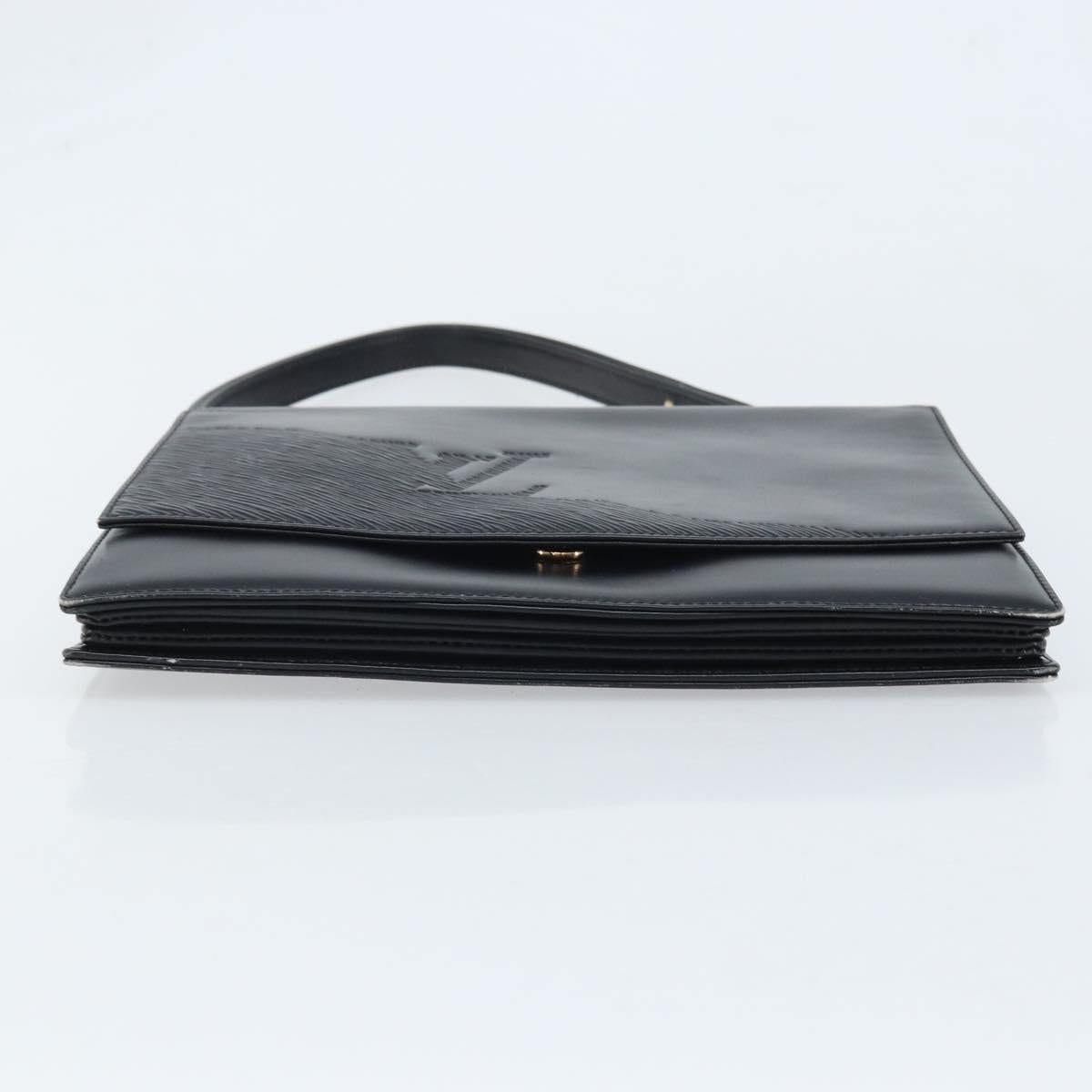 LOUIS VUITTON Opera line Delph Shoulder Bag Leather Black M63932 LV Auth 174472