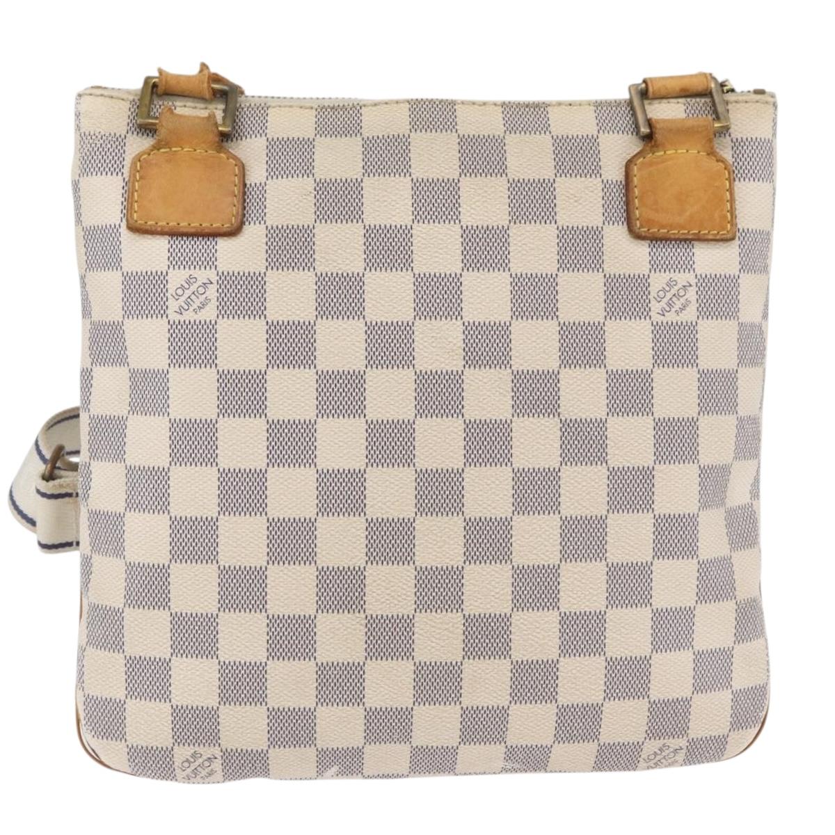 LOUIS VUITTON Damier Azur Pochette Bosphore Shoulder Bag N51112 LV Auth 174477