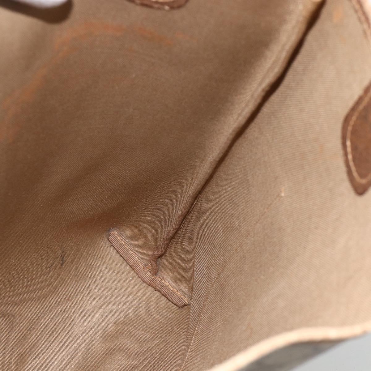 GUCCI GG Supreme Web Sherry Line Tote Bag PVC Beige 40 02 003 Auth 174488