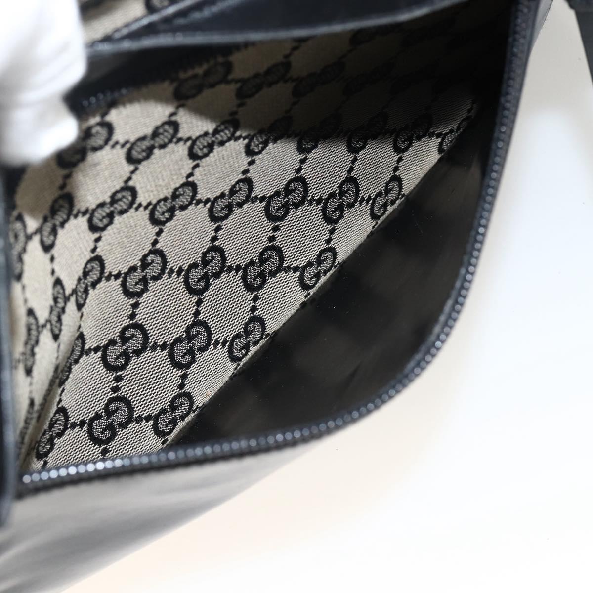 GUCCI GG Canvas Tote Bag Black 019 0426 Auth 174493