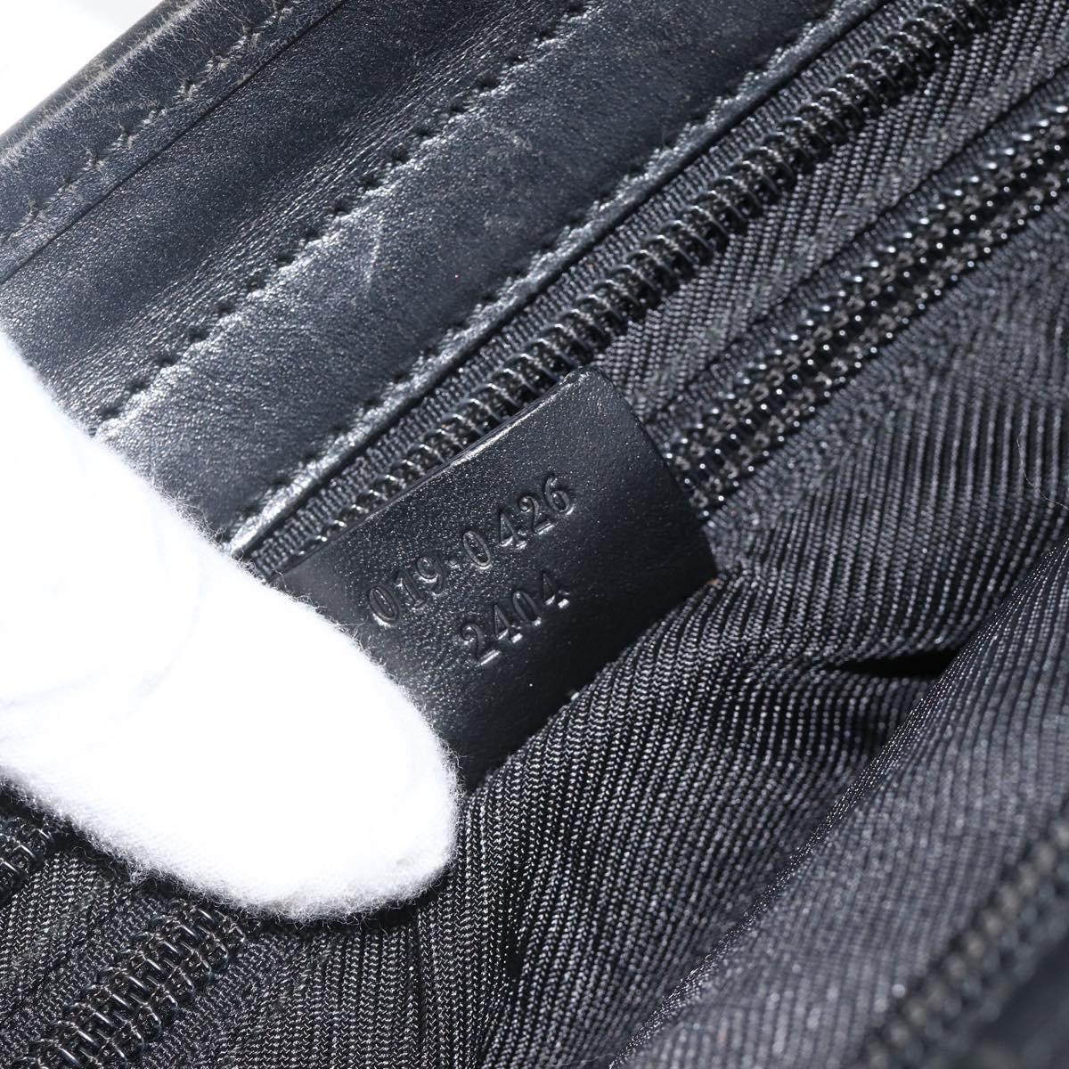 GUCCI GG Canvas Tote Bag Black 019 0426 Auth 174493