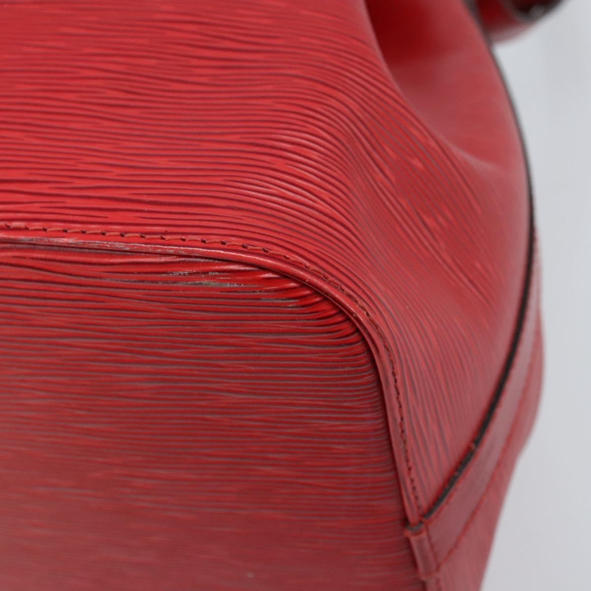 LOUIS VUITTON Epi Petit Noe Shoulder Bag Red M44107 LV Auth 174504