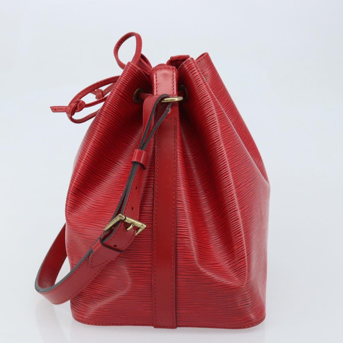 LOUIS VUITTON Epi Petit Noe Shoulder Bag Red M44107 LV Auth 174504