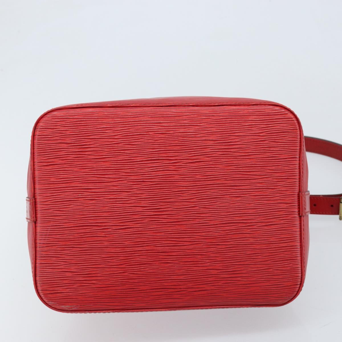 LOUIS VUITTON Epi Petit Noe Shoulder Bag Red M44107 LV Auth 174504