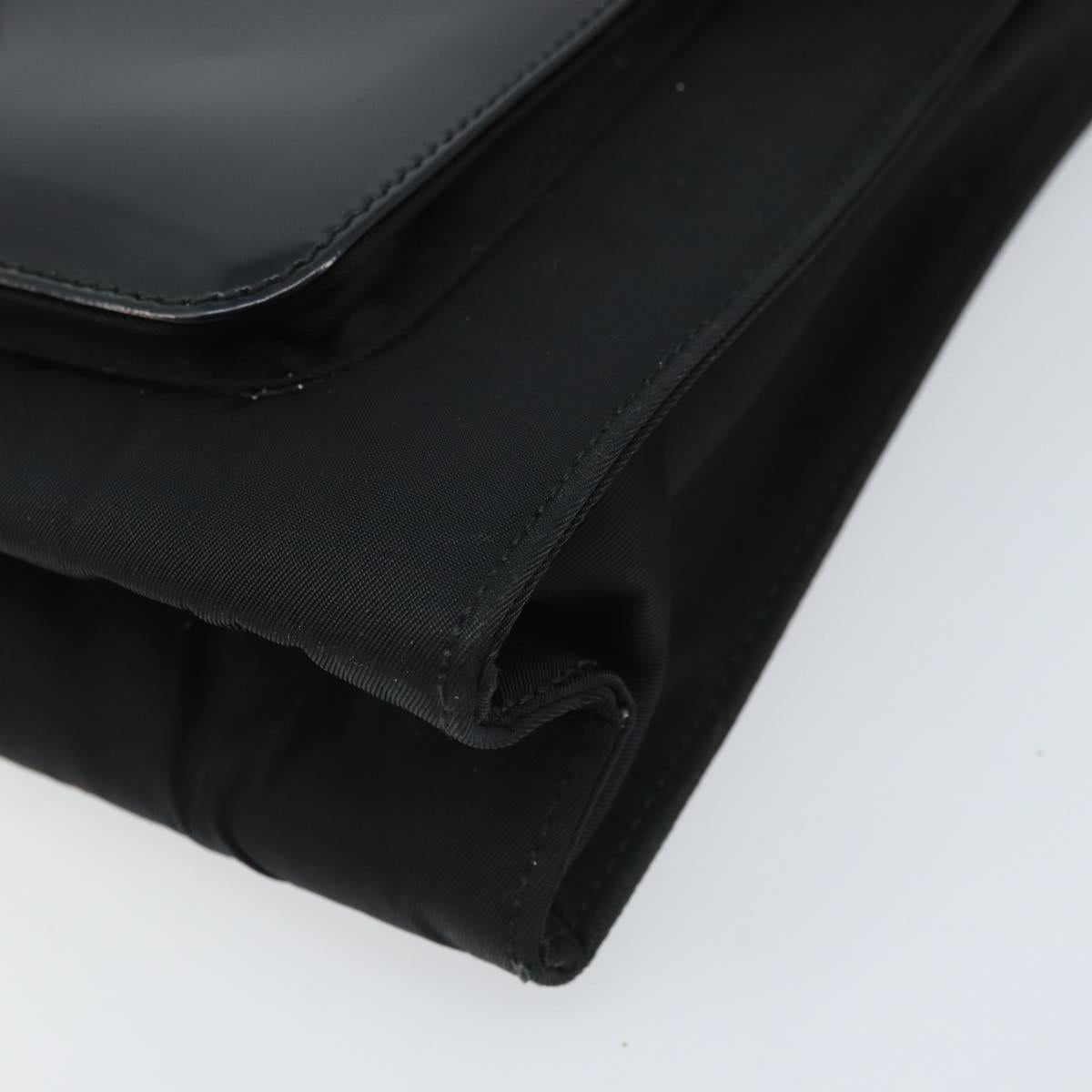 PRADA Shoulder Bag Nylon Black Auth 174527