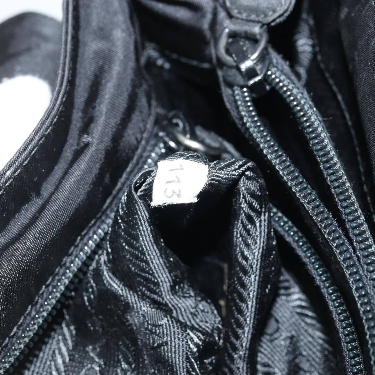 PRADA Shoulder Bag Nylon Black Auth 174527