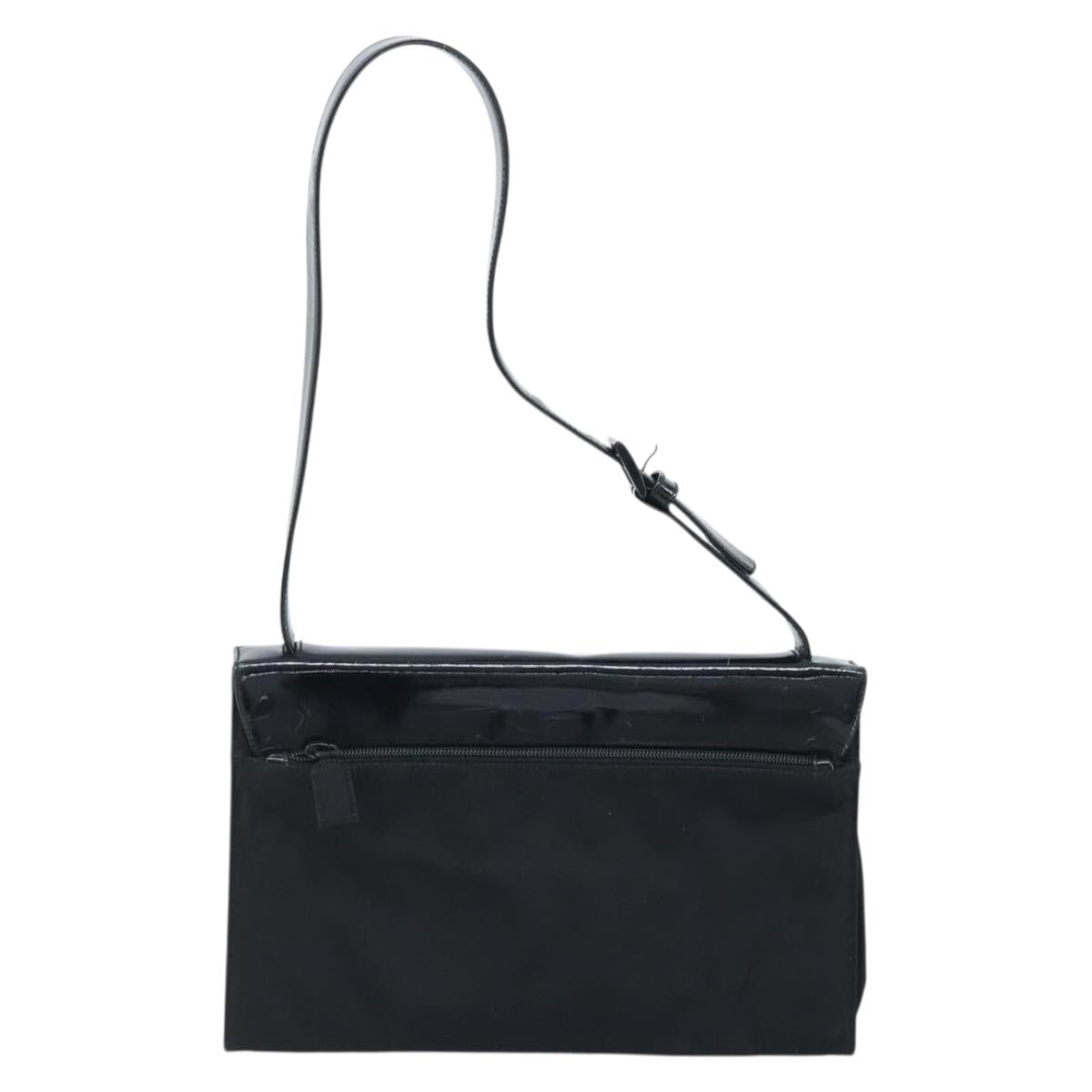 PRADA Shoulder Bag Nylon Black Auth 174527