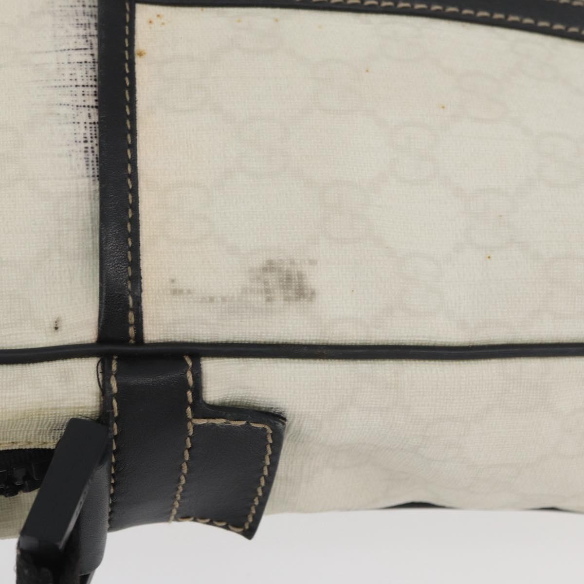 GUCCI GG Supreme Shoulder Bag PVC White 181061 506631 Auth 174543