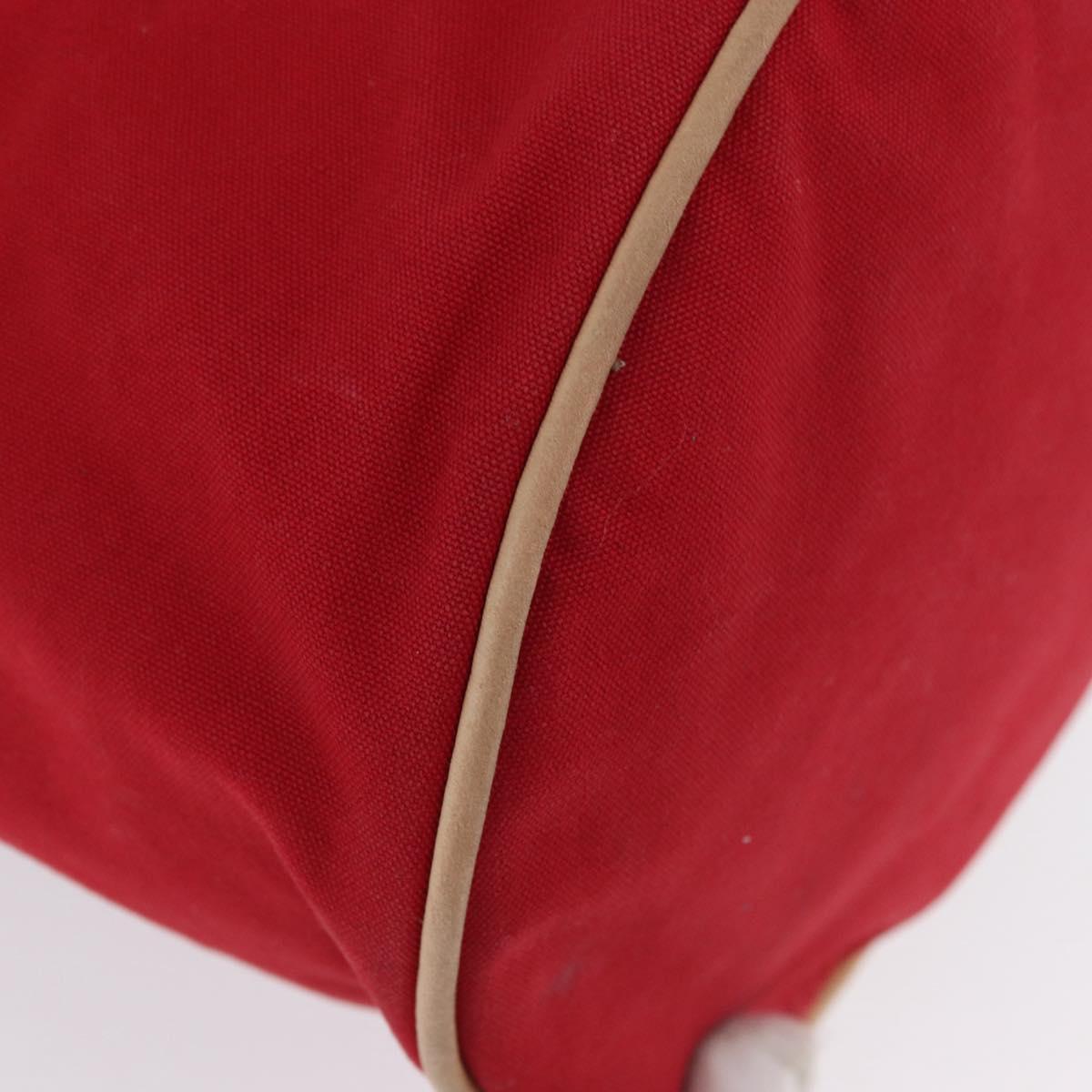 HERMES Purse Porosion Mimill PM Shoulder Bag Cotton Red Auth 174545