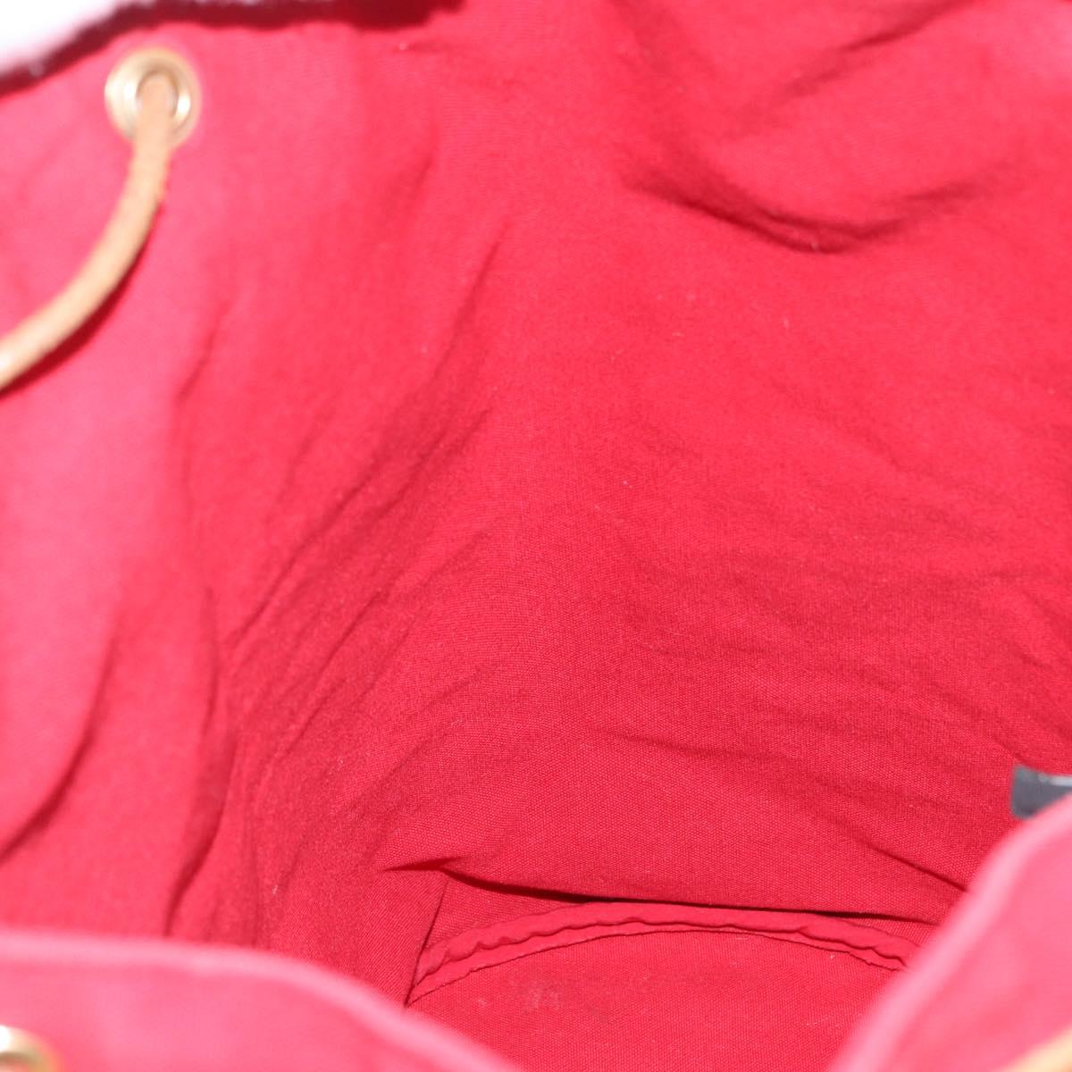 HERMES Purse Porosion Mimill PM Shoulder Bag Cotton Red Auth 174545