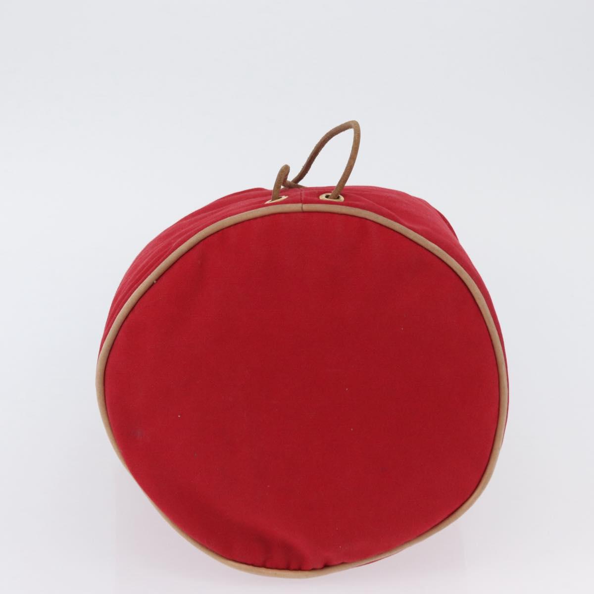 HERMES Purse Porosion Mimill PM Shoulder Bag Cotton Red Auth 174545