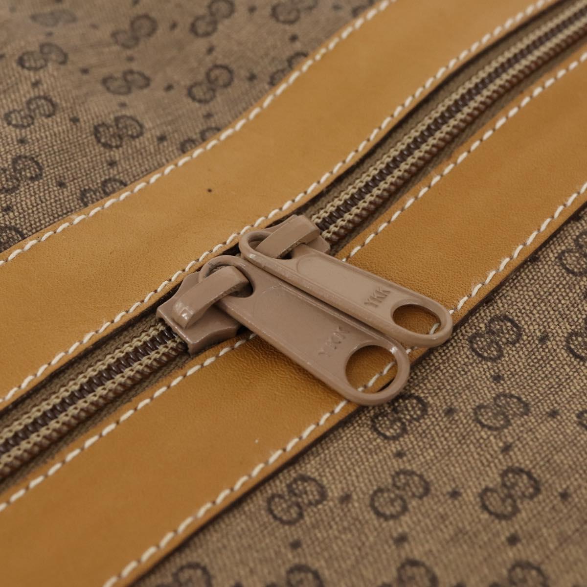 GUCCI Micro GG Supreme Web Sherry Line Bag PVC Beige 012 904 0282 Auth 174550