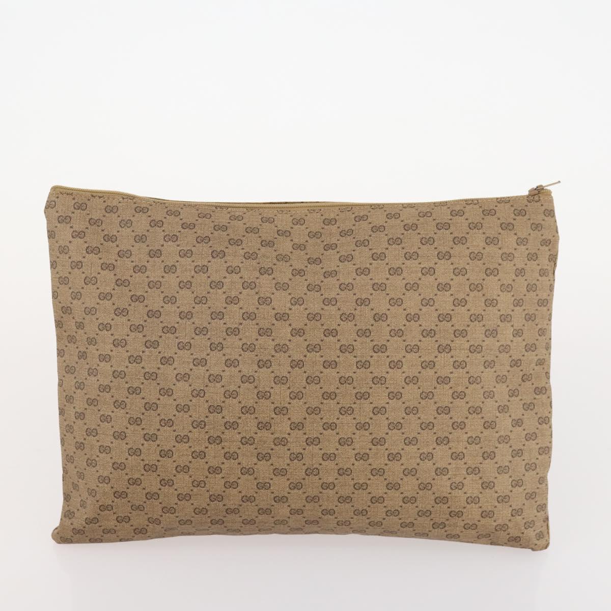GUCCI Micro GG Supreme Web Sherry Line Bag PVC Beige 012 904 0282 Auth 174550
