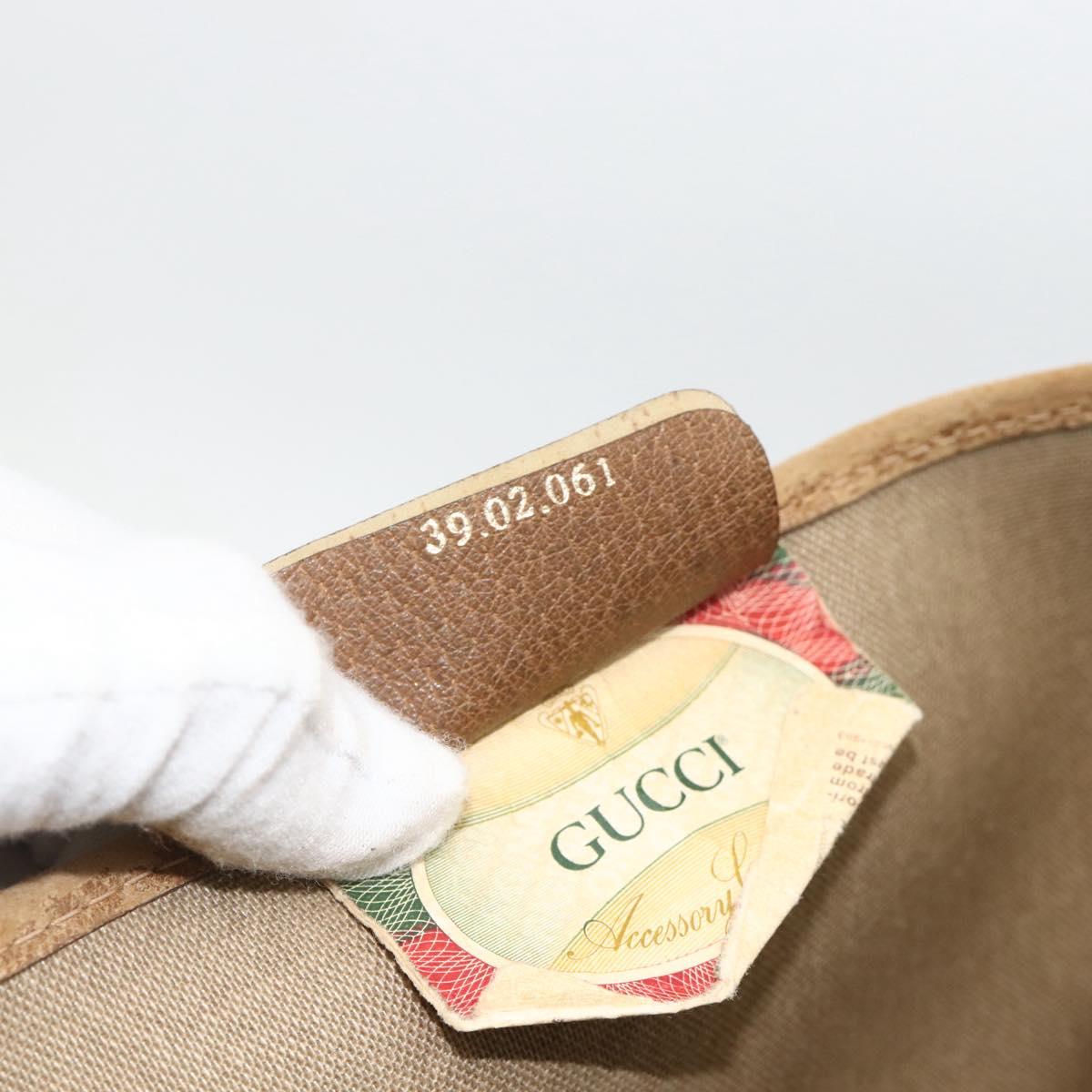 GUCCI GG Supreme Tote Bag PVC Beige Gold 39 02 061 Auth 174551