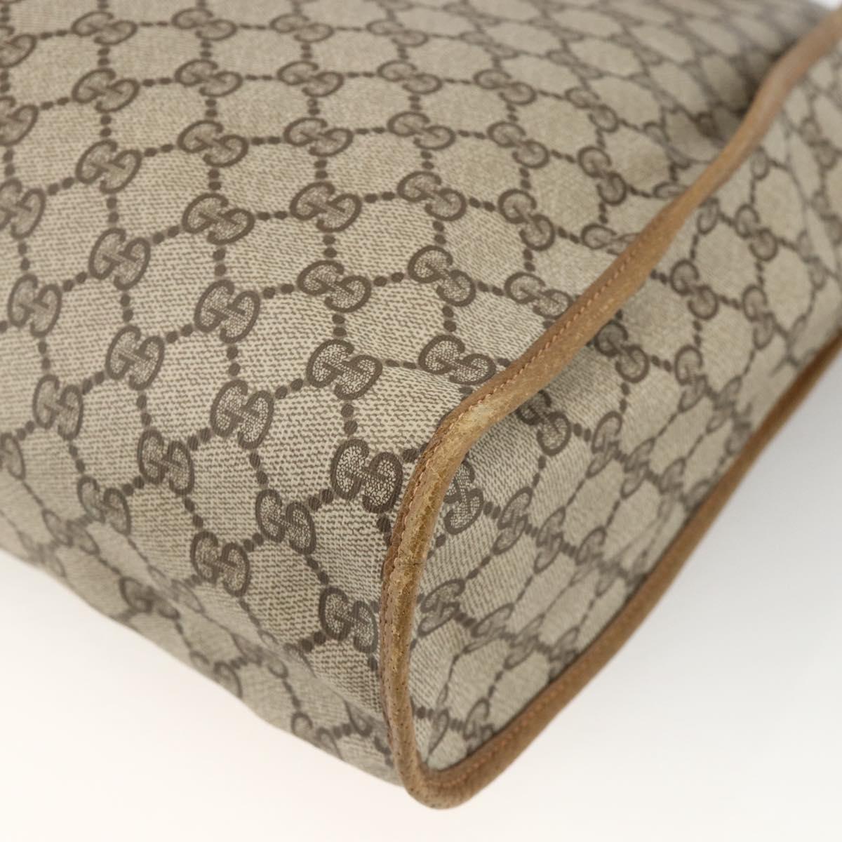 GUCCI GG Supreme Tote Bag PVC Beige 92 02 998 Auth 174552