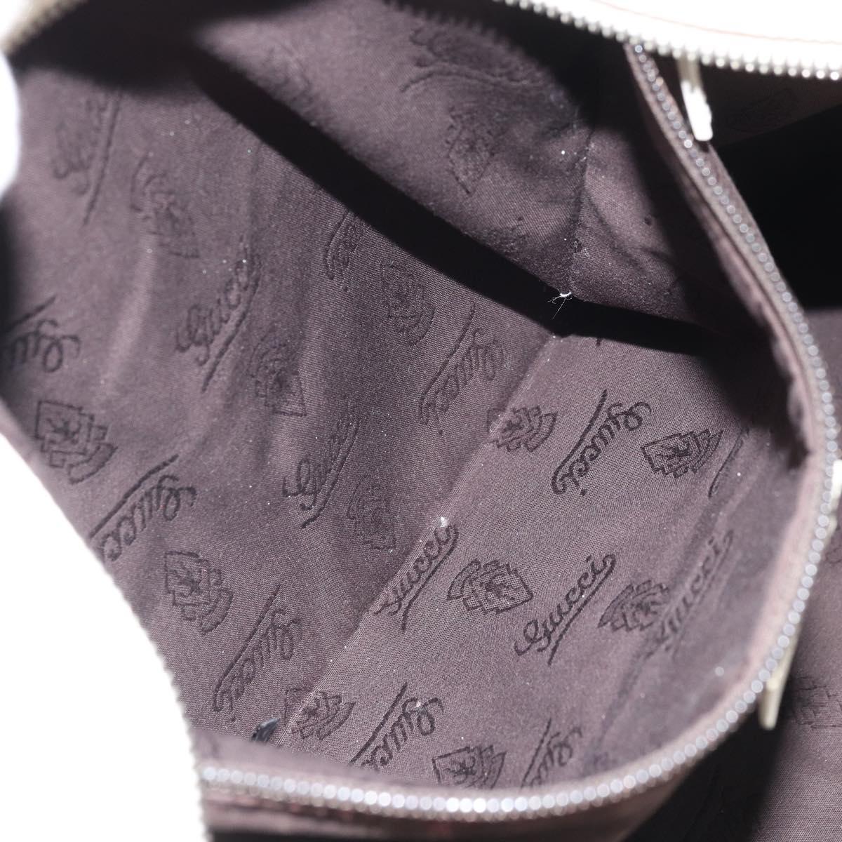 GUCCI GG Implementation Tote Bag PVC White Silver 211137 Auth 174563