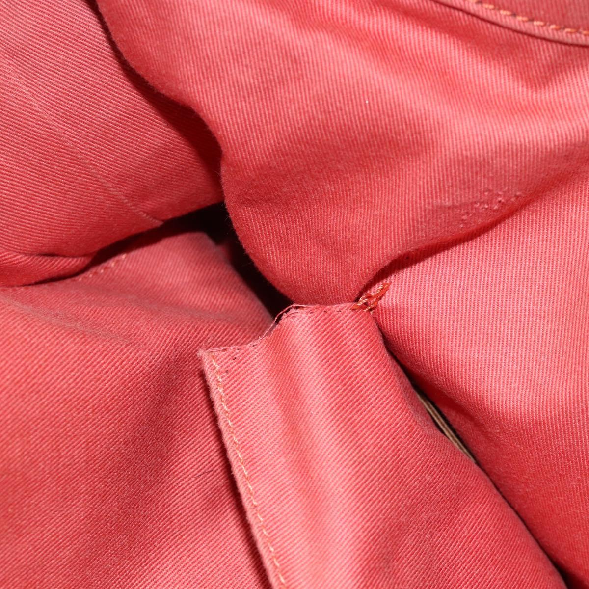 Chloe Angie Tote Bag Leather Brown Gold Auth 174567