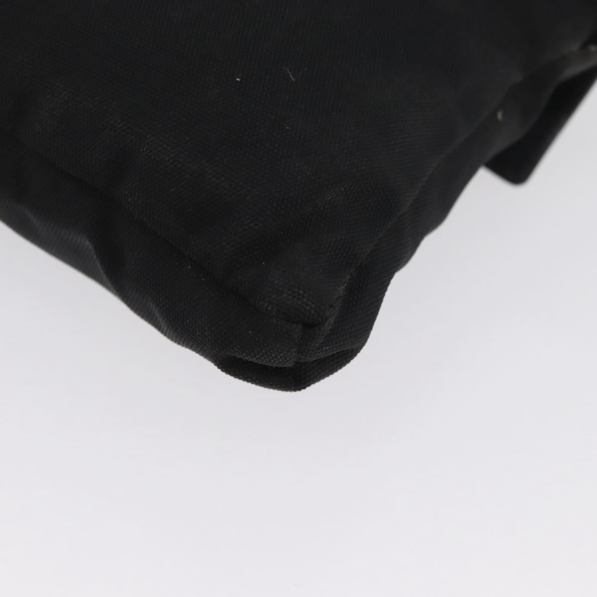 GUCCI Waist bag Canvas Black Silver 28566 Auth 174571
