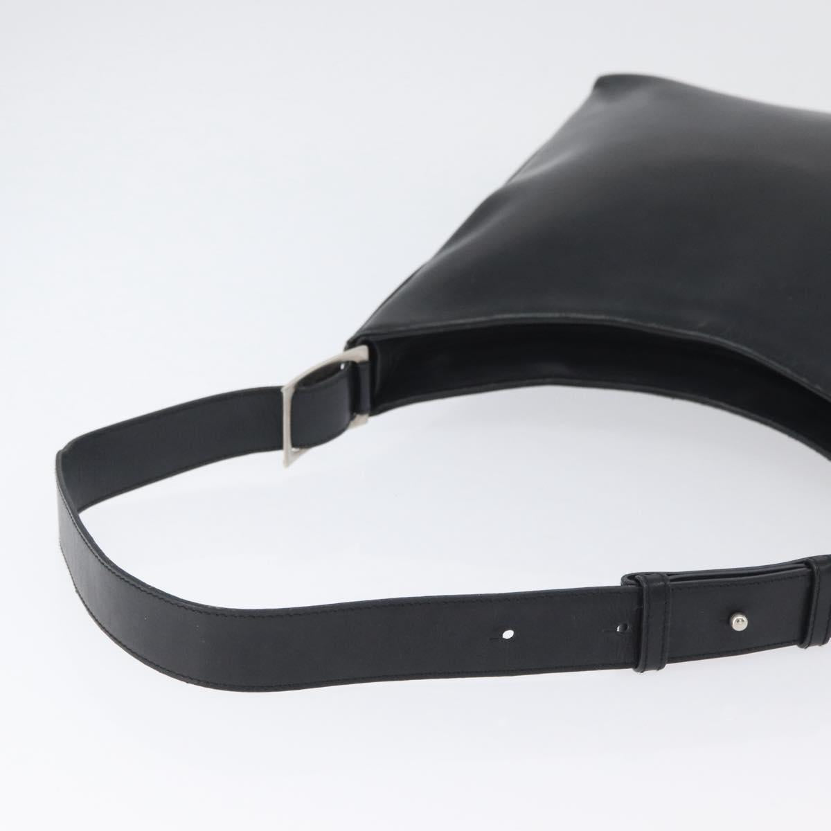 Salvatore Ferragamo Vala Shoulder Bag Leather Black Auth 174573
