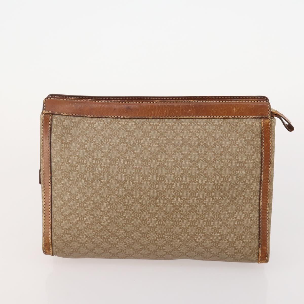 CELINE Macadam Canvas C Macadam Canvas Bag PVC Leather 3 Set Brown Auth 174584